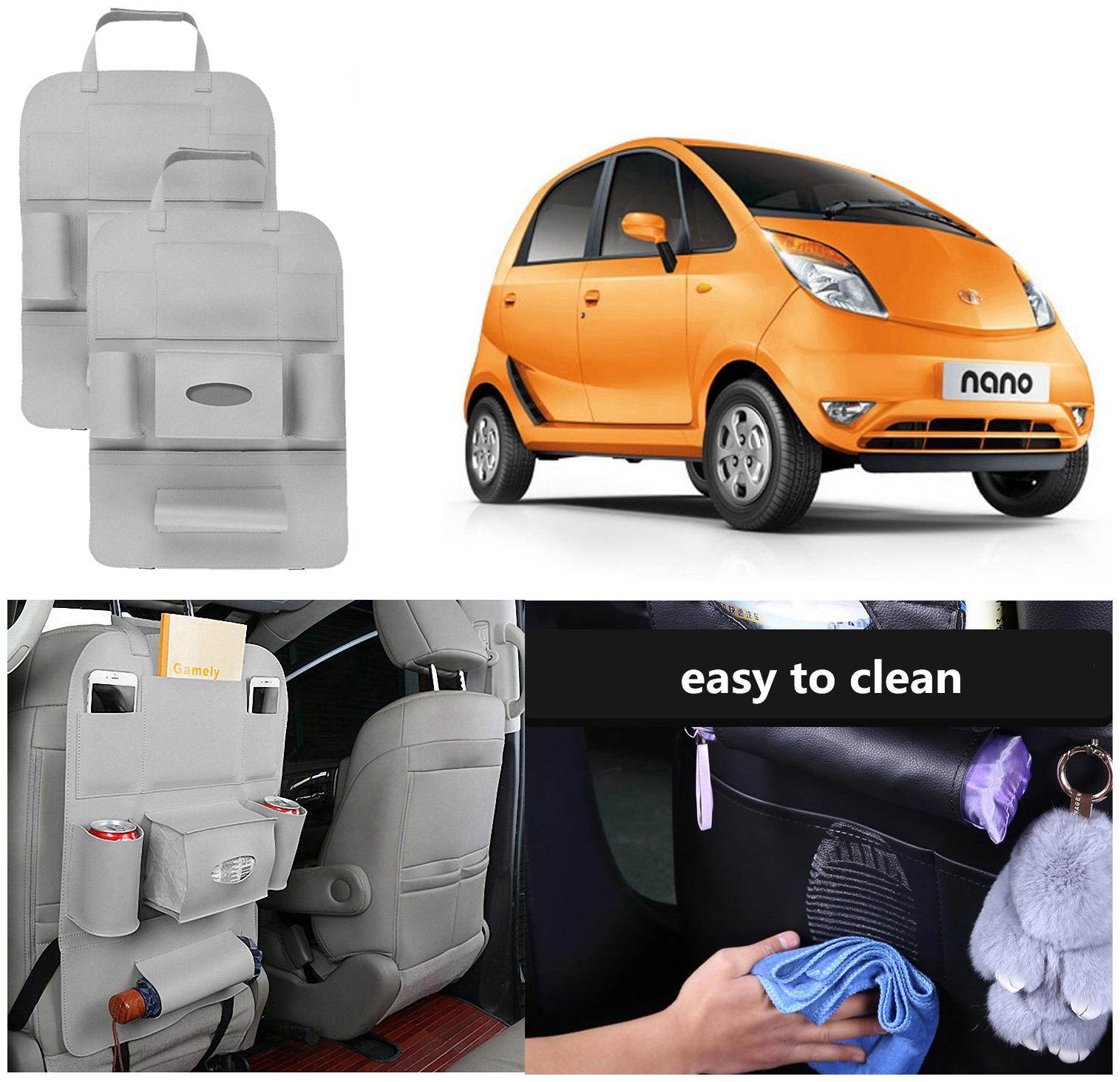 Oshotto Car Backseat Storage Organizer Phone Holder MultiPocket for Bottles Tissue Boxes Kids Toy Storage and Great Travel Accessory Compatible with Tata Nano (Set of 2) Grey
Oshotto Car Backseat Storage Organizer Phone Holder MultiPocket for Bottles Tissue Boxes Kids Toy Storage and Great Travel Accessory Compatible with Tata Nano (Set of 2) Grey