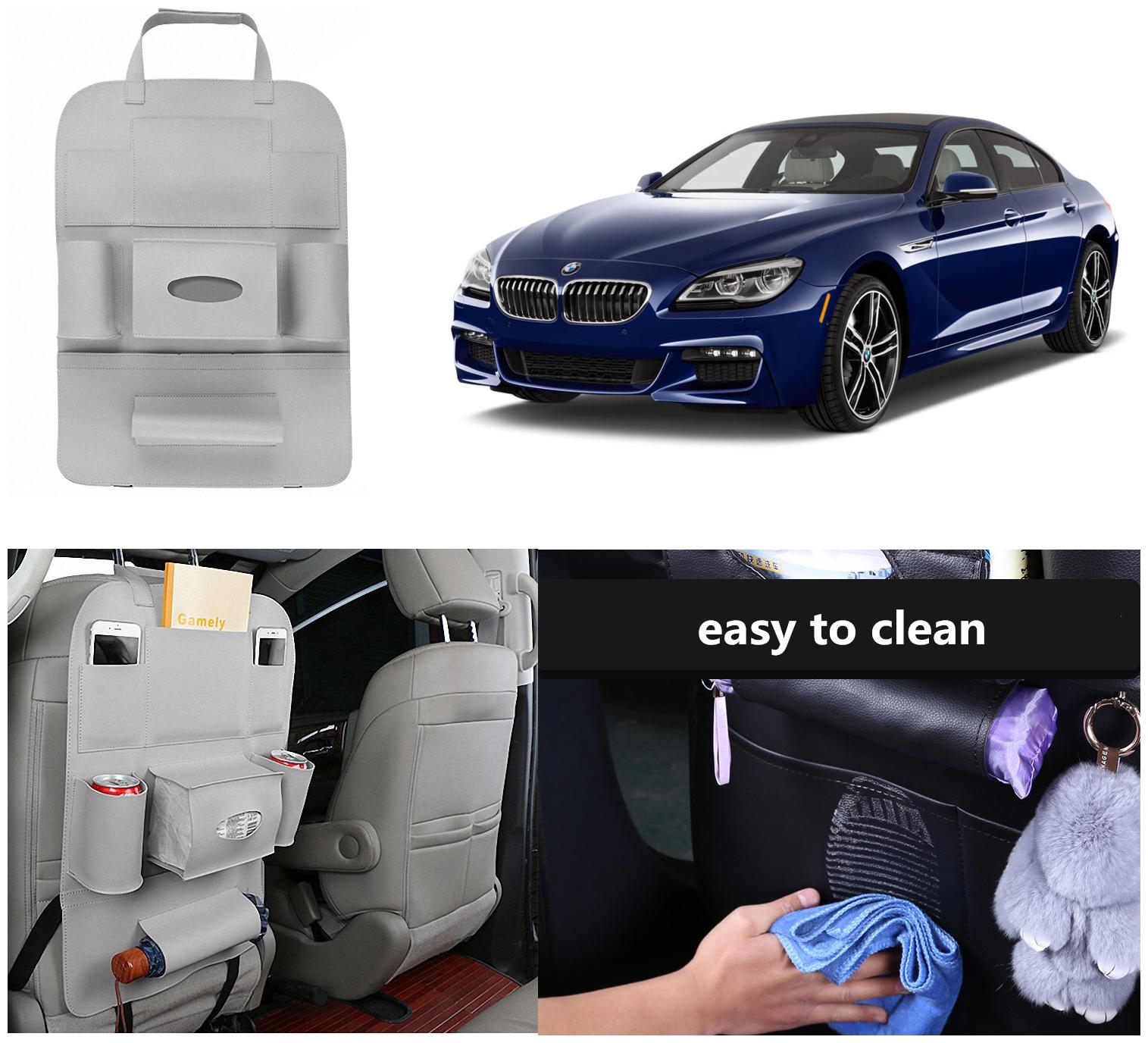 Oshotto Car Backseat Storage Organizer Phone Holder Multi-Pocket for Bottles Tissue Boxes Kids Toy Storage and Great Travel Accessory Compatible with BMW 6 Series (Grey)
Oshotto Car Backseat Storage Organizer Phone Holder Multi-Pocket for Bottles Tissue Boxes Kids Toy Storage and Great Travel Accessory Compatible with BMW 6 Series (Grey)