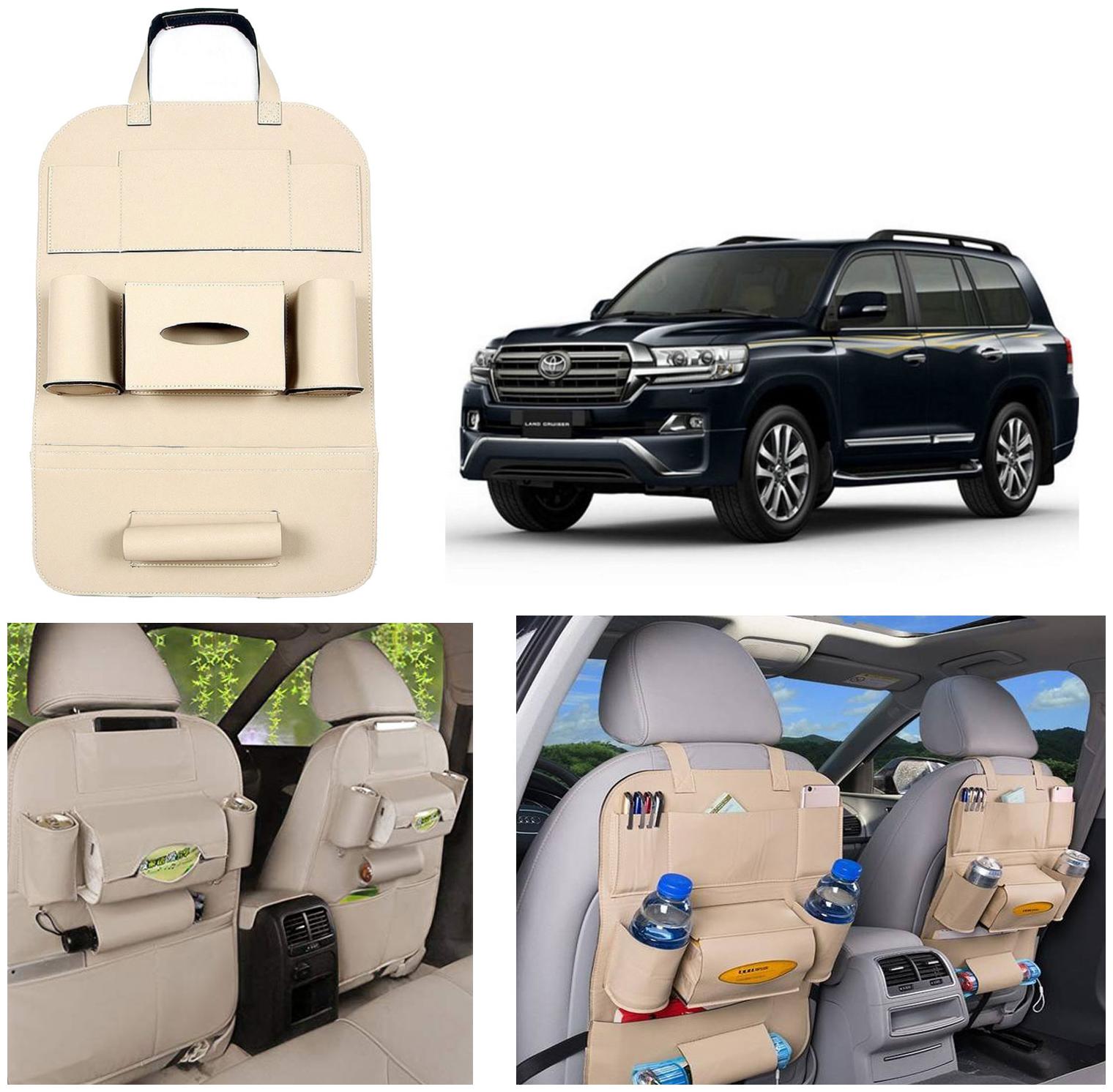 Oshotto Car Backseat Storage Organizer Phone Holder Multi-Pocket for Bottles Tissue Boxes Kids Toy Storage and Great Travel Accessory Compatible with Toyota Land Cruiser 200 (Beige)
Oshotto Car Backseat Storage Organizer Phone Holder Multi-Pocket for Bottles Tissue Boxes Kids Toy Storage and Great Travel Accessory Compatible with Toyota Land Cruiser 200 (Beige)