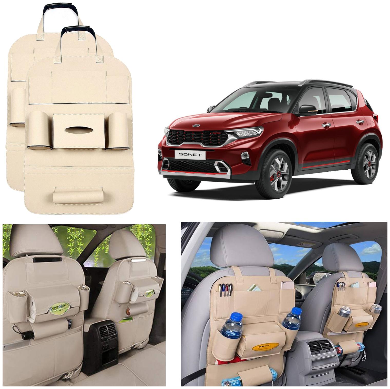 Oshotto Car Backseat Storage Organizer Phone Holder MultiPocket for Bottles Tissue Boxes Kids Toy Storage and Great Travel Accessory Compatible with Kia Sonet (Set of 2) Beige
Oshotto Car Backseat Storage Organizer Phone Holder MultiPocket for Bottles Tissue Boxes Kids Toy Storage and Great Travel Accessory Compatible with Kia Sonet (Set of 2) Beige