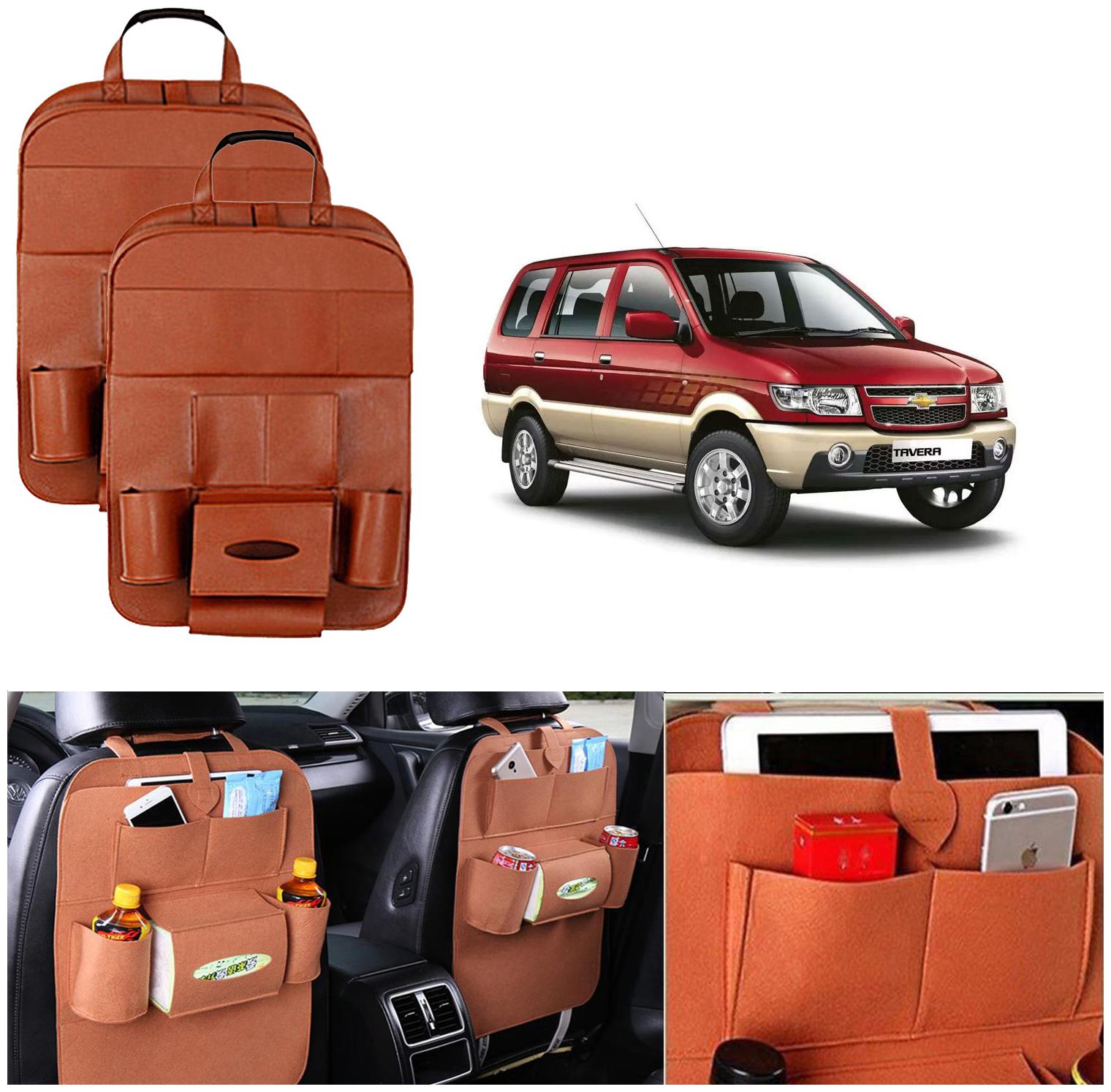 Oshotto Car Backseat Storage Organizer Multi-Pocket for Bottles Tissue Boxes Kids Toy Storage and Great Travel Accessory Compatible with Chevrolet Tavera (Set of 2) - Tan
Oshotto Car Backseat Storage Organizer Multi-Pocket for Bottles Tissue Boxes Kids Toy Storage and Great Travel Accessory Compatible with Chevrolet Tavera (Set of 2) - Tan