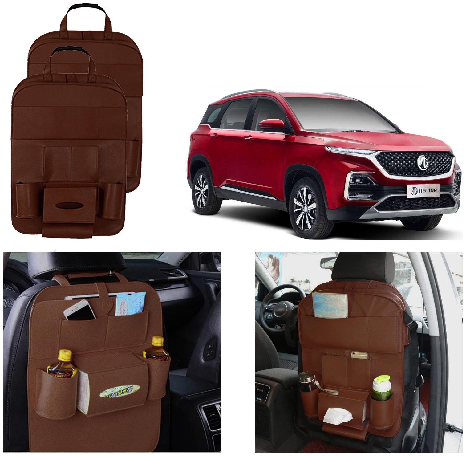 Oshotto Car Backseat Storage Organizer Phone Holder Multi-Pocket for Bottles Tissue Boxes Kids Toy Storage and Great Travel Accessory Compatible with MG Hector (Set of 2) - Brown
Oshotto Car Backseat Storage Organizer Phone Holder Multi-Pocket for Bottles Tissue Boxes Kids Toy Storage and Great Travel Accessory Compatible with MG Hector (Set of 2) - Brown