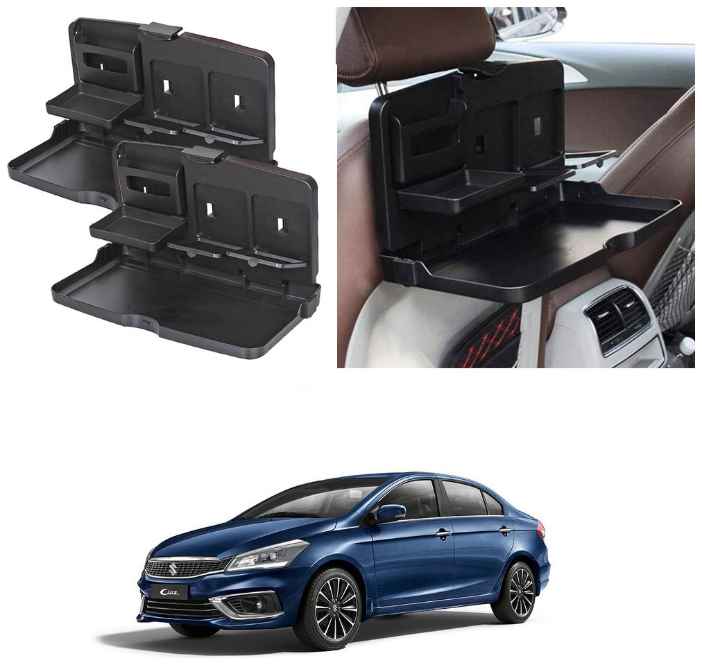 Oshotto Car Backseat Food Travel Dining Meal Snaks Tray Cup Holder for Maruti Ciaz (Black) - Set of 2
Oshotto Car Backseat Food Travel Dining Meal Snaks Tray Cup Holder for Maruti Ciaz (Black) - Set of 2