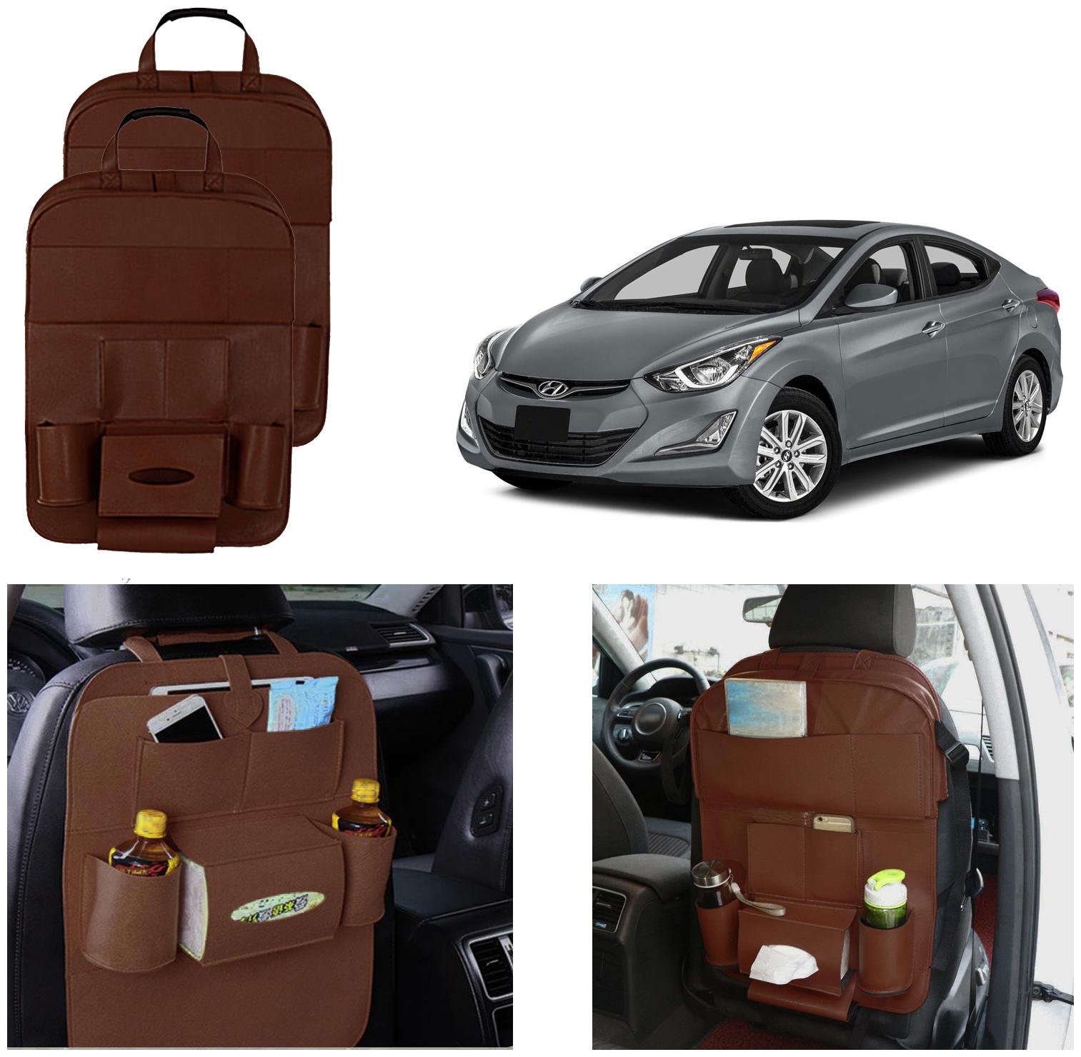 Oshotto Car Backseat Storage Organizer Phone Holder Multi-Pocket for Bottles Tissue Boxes Kids Toy Storage and Great Travel Accessory Compatible with Hyundai Elantra (Set of 2) - Brown
Oshotto Car Backseat Storage Organizer Phone Holder Multi-Pocket for Bottles Tissue Boxes Kids Toy Storage and Great Travel Accessory Compatible with Hyundai Elantra (Set of 2) - Brown