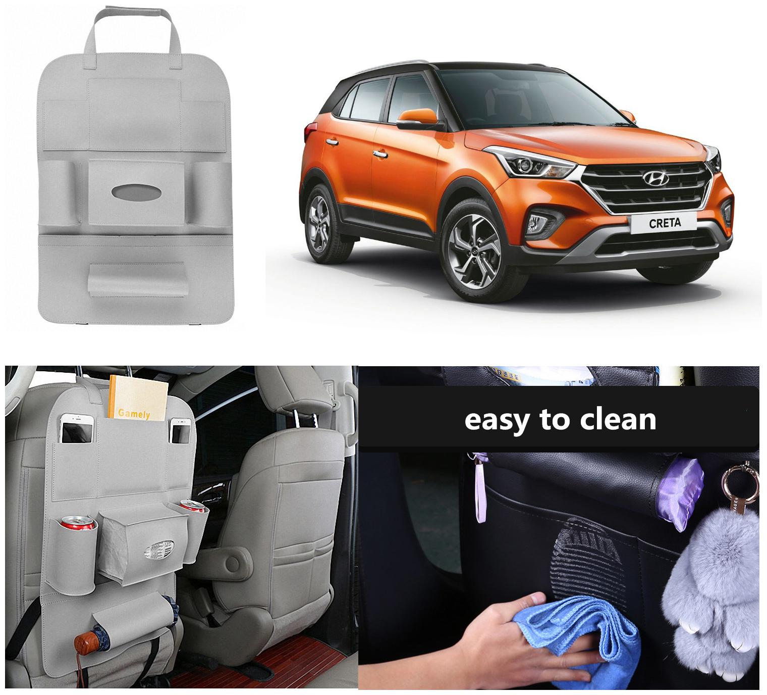 Oshotto Car Backseat Storage Organizer Phone Holder Multi-Pocket for Bottles Tissue Boxes Kids Toy Storage and Great Travel Accessory Compatible with Hyundai Creta (2015-2019) (Grey)
Oshotto Car Backseat Storage Organizer Phone Holder Multi-Pocket for Bottles Tissue Boxes Kids Toy Storage and Great Travel Accessory Compatible with Hyundai Creta (2015-2019) (Grey)