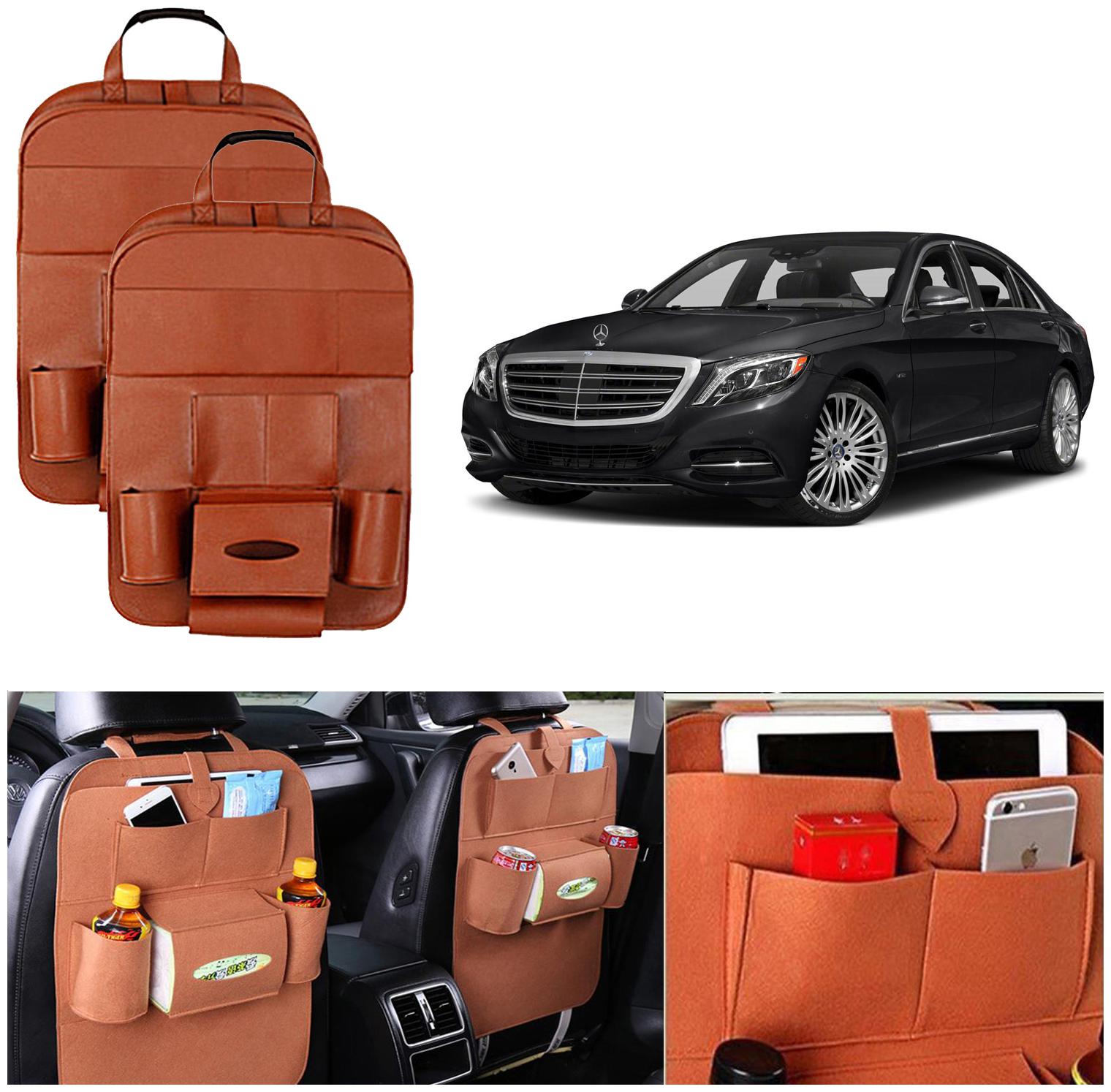 Oshotto Car Backseat Storage Organizer Multi-Pocket for Bottles Tissue Boxes Kids Toy Storage and Great Travel Accessory Compatible with Mercedes-Benz S Class (Set of 2) - Tan
Oshotto Car Backseat Storage Organizer Multi-Pocket for Bottles Tissue Boxes Kids Toy Storage and Great Travel Accessory Compatible with Mercedes-Benz S Class (Set of 2) - Tan