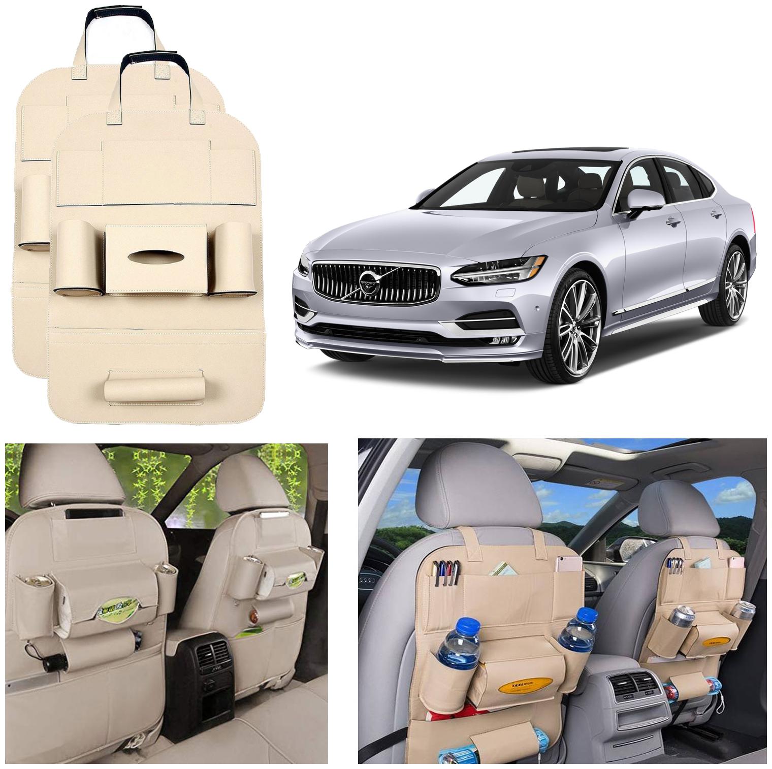 Oshotto Car Backseat Storage Organizer Phone Holder MultiPocket for Bottles Tissue Boxes Kids Toy Storage and Great Travel Accessory Compatible with Volvo S90 (Set of 2) Beige
Oshotto Car Backseat Storage Organizer Phone Holder MultiPocket for Bottles Tissue Boxes Kids Toy Storage and Great Travel Accessory Compatible with Volvo S90 (Set of 2) Beige