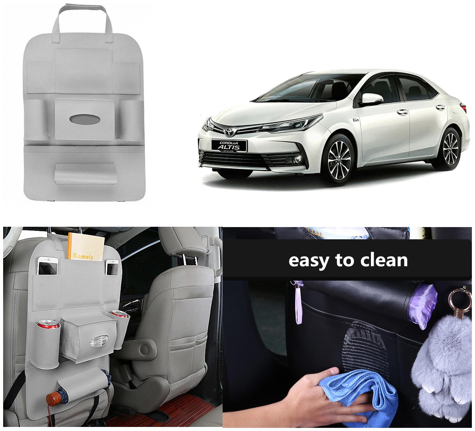 Oshotto Car Backseat Storage Organizer Phone Holder Multi-Pocket for Bottles Tissue Boxes Kids Toy Storage and Great Travel Accessory Compatible with Toyota Corolla Altis (Grey)
Oshotto Car Backseat Storage Organizer Phone Holder Multi-Pocket for Bottles Tissue Boxes Kids Toy Storage and Great Travel Accessory Compatible with Toyota Corolla Altis (Grey)
