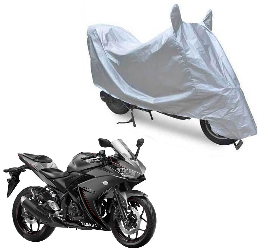 Oshotto Dust Proof Water Resistant Double Mirror Pocket Silvertech Bike Body Cover Compatible with Yamaha YZF R3 (Silver)
Oshotto Dust Proof Water Resistant Double Mirror Pocket Silvertech Bike Body Cover Compatible with Yamaha YZF R3 (Silver)
