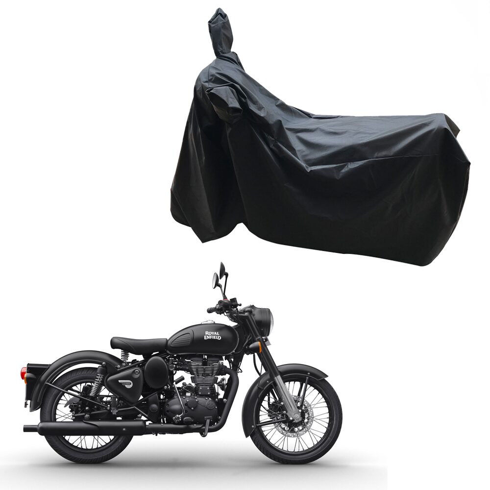 Oshotto Dust and Water Proof Double Mirror Pocket Leatherite Bike Body Cover for Royal Enfield Classic Stealth (Black)
Oshotto Dust and Water Proof Double Mirror Pocket Leatherite Bike Body Cover for Royal Enfield Classic Stealth (Black)