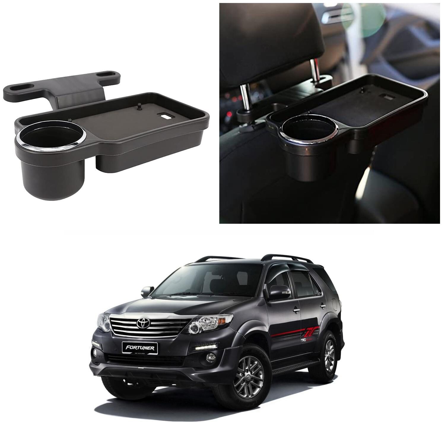 Oshotto Foldable Car Auto Headrest Rear Back Seat Table Drink Food Cup Tray Holder Compatible with Toyota Fortuner - Black
Oshotto Foldable Car Auto Headrest Rear Back Seat Table Drink Food Cup Tray Holder Compatible with Toyota Fortuner - Black