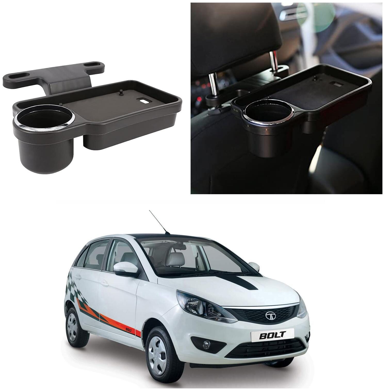 Oshotto Foldable Car Auto Headrest Rear Back Seat Table Drink Food Cup Tray Holder Compatible with Tata Bolt - Black
Oshotto Foldable Car Auto Headrest Rear Back Seat Table Drink Food Cup Tray Holder Compatible with Tata Bolt - Black