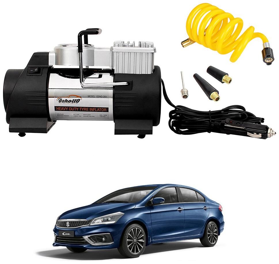 Oshotto Heavy Duty with 100W Copper Motor TYRE Inflator Compatible with Maruti Suzuki CIAZ
Oshotto Heavy Duty with 100W Copper Motor TYRE Inflator Compatible with Maruti Suzuki CIAZ