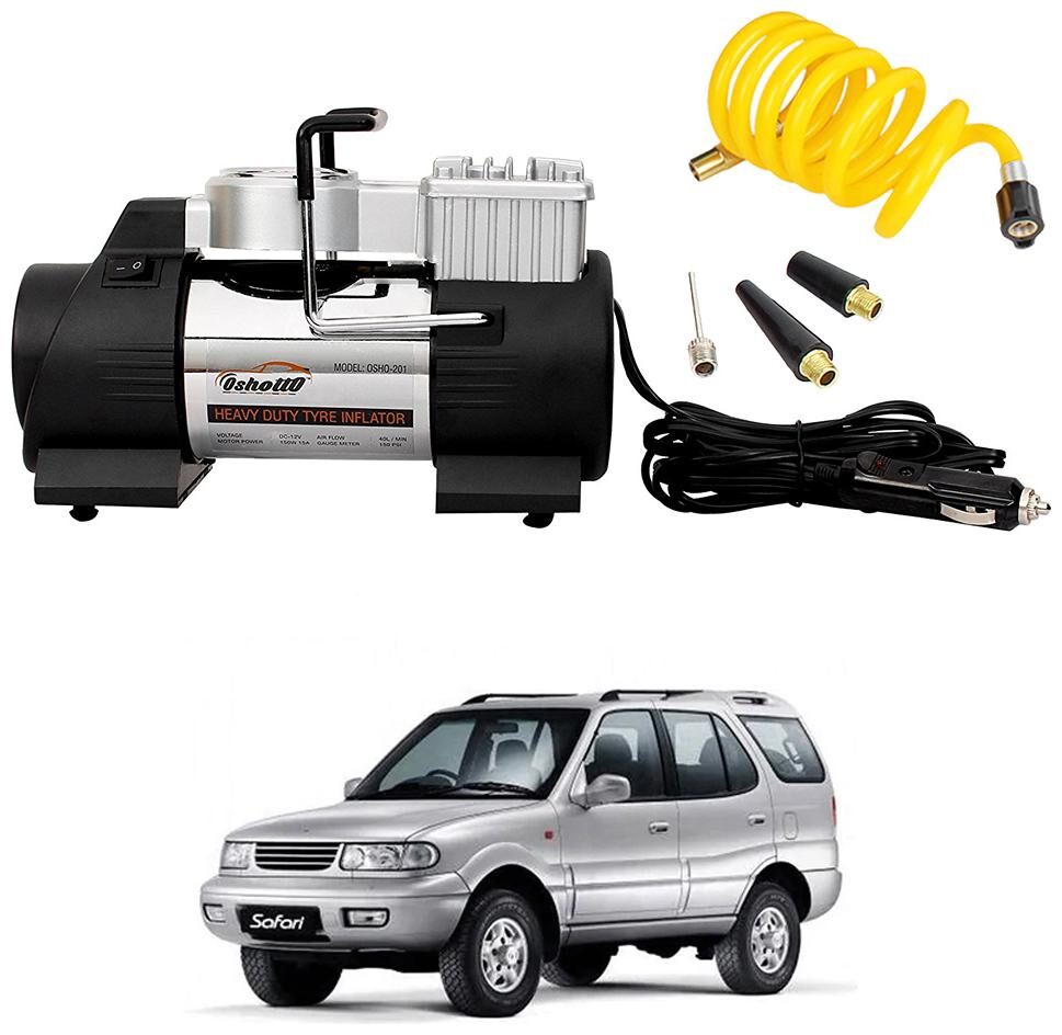 Oshotto Heavy Duty with 100W Copper Motor TYRE Inflator Compatible with TATA Safari
Oshotto Heavy Duty with 100W Copper Motor TYRE Inflator Compatible with TATA Safari