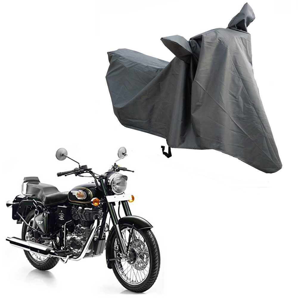Oshotto Water and Dust Proof Double Mirror Pocket Spyro Bike Body Cover for Royal Enfield Bullet 350 500 (Grey)
Oshotto Water and Dust Proof Double Mirror Pocket Spyro Bike Body Cover for Royal Enfield Bullet 350 500 (Grey)