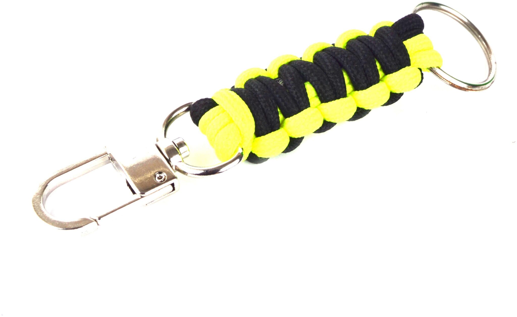 Paracord 550 Best Survival Cobra key chain with Carabiner for Camping Hiking Outdoor Activities black yellow
Paracord 550 Best Survival Cobra key chain with Carabiner for Camping Hiking Outdoor Activities black yellow