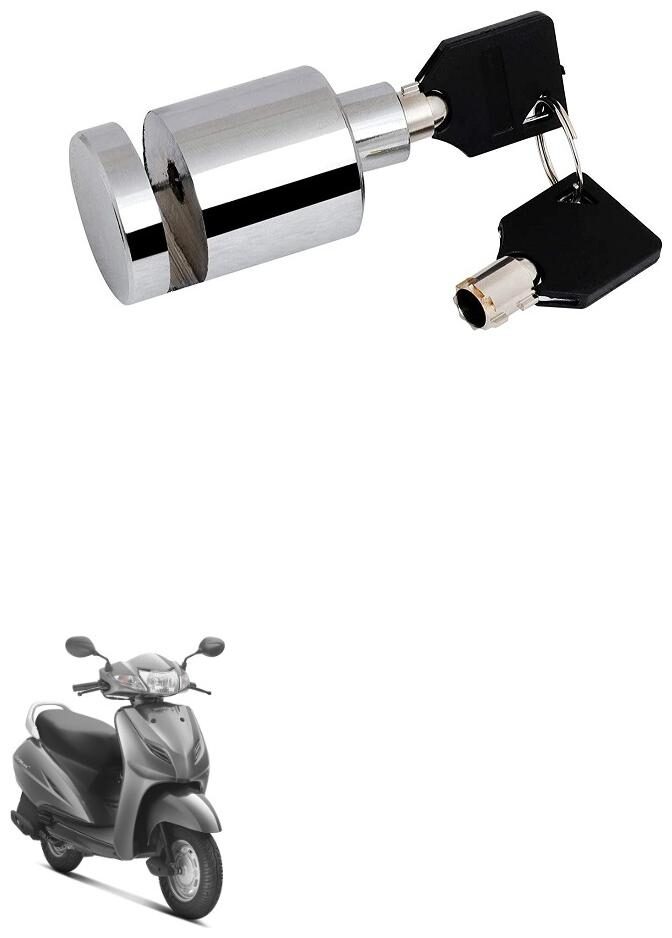 Qiisx Heavy Duty Disc Brake Lock Anti Theft Stainless Steel 7mm Pin Wheel Locking Security Lock for Bike and Motorcycle (Chrome) Honda Activa
Qiisx Heavy Duty Disc Brake Lock Anti Theft Stainless Steel 7mm Pin Wheel Locking Security Lock for Bike and Motorcycle (Chrome) Honda Activa