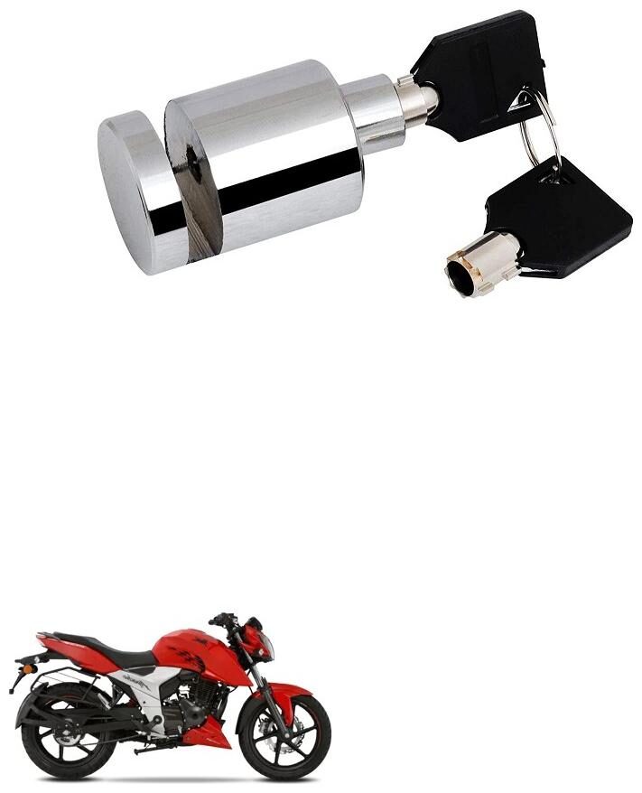 Qiisx Heavy Duty Disc Brake Lock Anti Theft Stainless Steel 7mm Pin Wheel Locking Security Lock for Bike and Motorcycle (Chrome) TVS Apache RTR 160 4V
Qiisx Heavy Duty Disc Brake Lock Anti Theft Stainless Steel 7mm Pin Wheel Locking Security Lock for Bike and Motorcycle (Chrome) TVS Apache RTR 160 4V