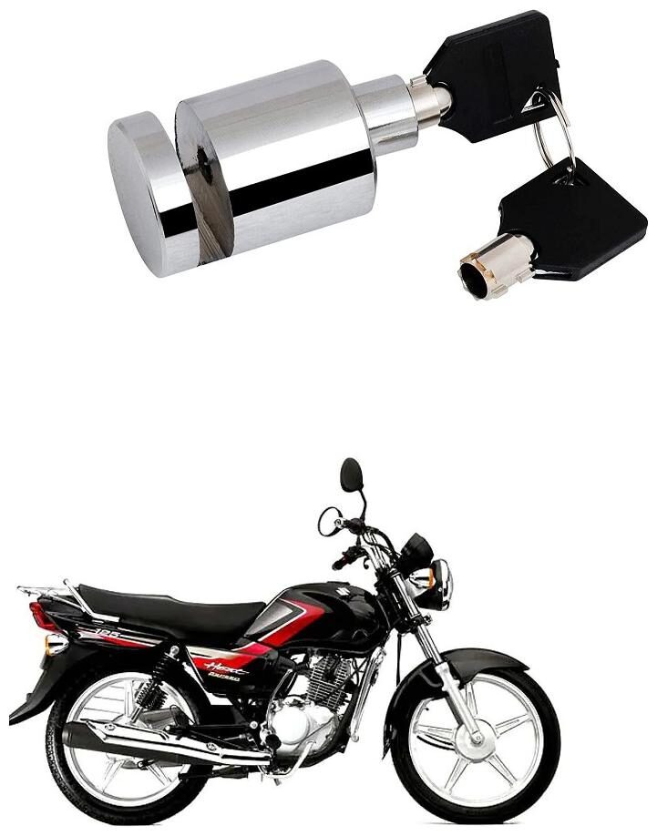 Qiisx Heavy Duty Disc Brake Lock Anti Theft Stainless Steel 7mm Pin Wheel Locking Security Lock for Bike and Motorcycle (Chrome) Suzuki Heat
Qiisx Heavy Duty Disc Brake Lock Anti Theft Stainless Steel 7mm Pin Wheel Locking Security Lock for Bike and Motorcycle (Chrome) Suzuki Heat