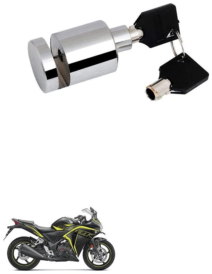 Qiisx Heavy Duty Disc Brake Lock Anti Theft Stainless Steel 7mm Pin Wheel Locking Security Lock for Bike and Motorcycle (Chrome) Honda CBR 250R
Qiisx Heavy Duty Disc Brake Lock Anti Theft Stainless Steel 7mm Pin Wheel Locking Security Lock for Bike and Motorcycle (Chrome) Honda CBR 250R