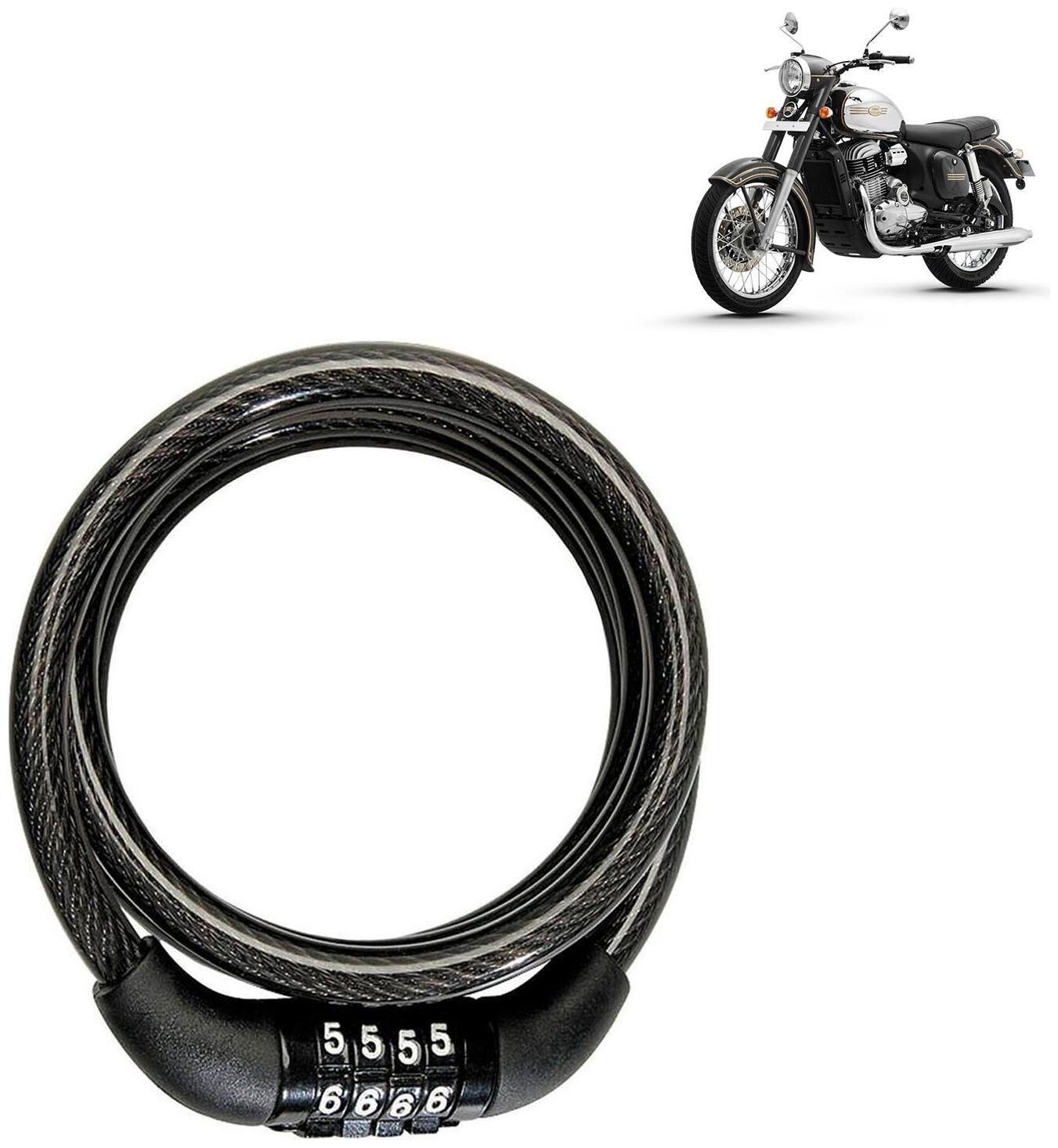 Ramanta 4 Digits Combination Multipurpose Number Lock for Jawa Bikes Helmets Luggage (Color Black) (Pack Of 1)
Ramanta 4 Digits Combination Multipurpose Number Lock for Jawa Bikes Helmets Luggage (Color Black) (Pack Of 1)