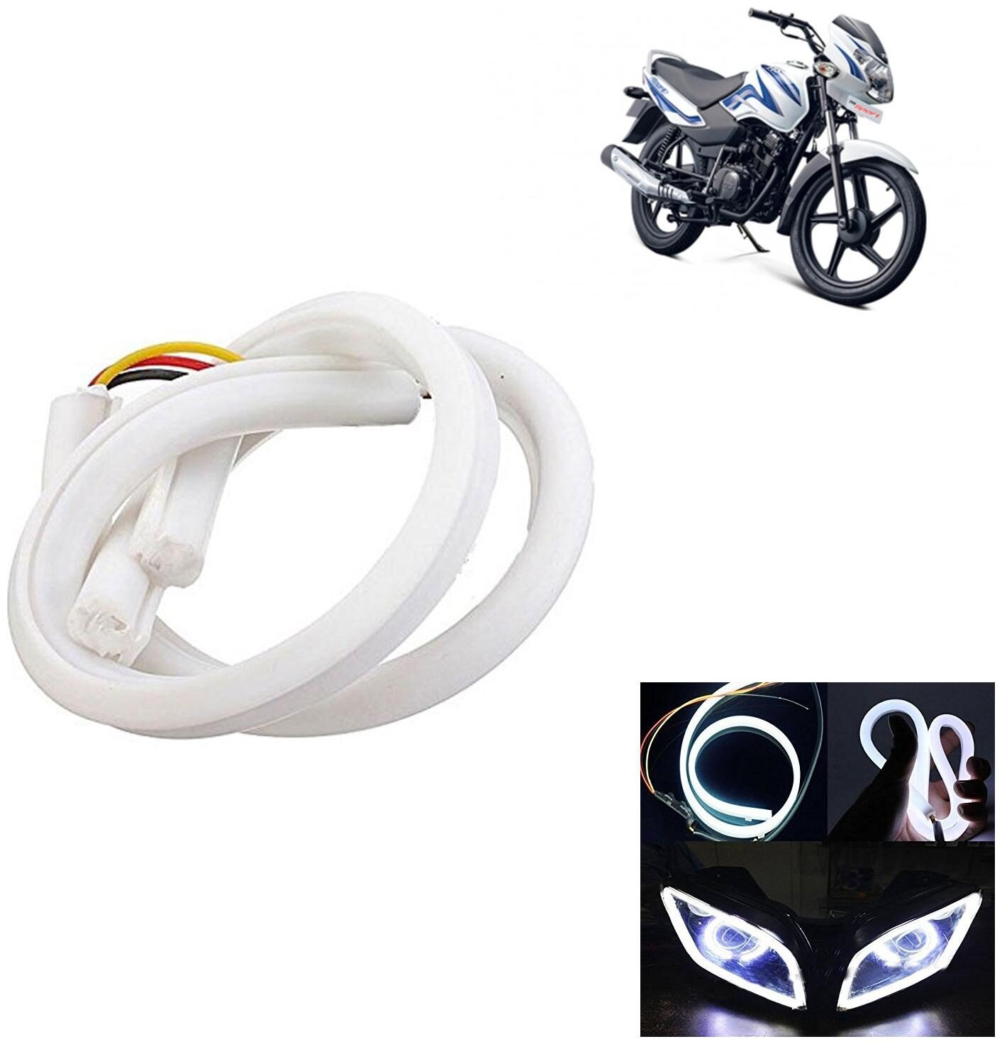 Ramanta Flexible 30Cm Bike Headlight Neon White Led Drl Tube Light for Bike 1 pc Professional Installation Required
Ramanta Flexible 30Cm Bike Headlight Neon White Led Drl Tube Light for Bike 1 pc Professional Installation Required