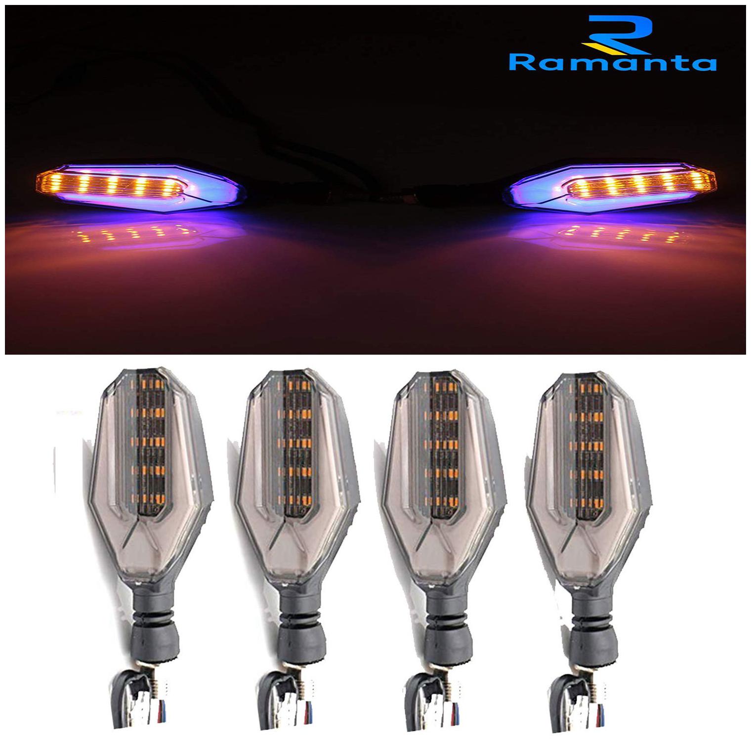 Ramanta Front Rear LED Indicator Light for Universal For Bike Universal For Bike (Blue Amber)
Ramanta Front Rear LED Indicator Light for Universal For Bike Universal For Bike (Blue Amber)
