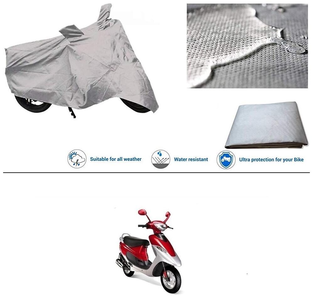 Ronish 100 Waterproof Heavy Quality Bike Body Cover for Standard Size Silver for TVS Scooty Pep
Ronish 100 Waterproof Heavy Quality Bike Body Cover for Standard Size Silver for TVS Scooty Pep