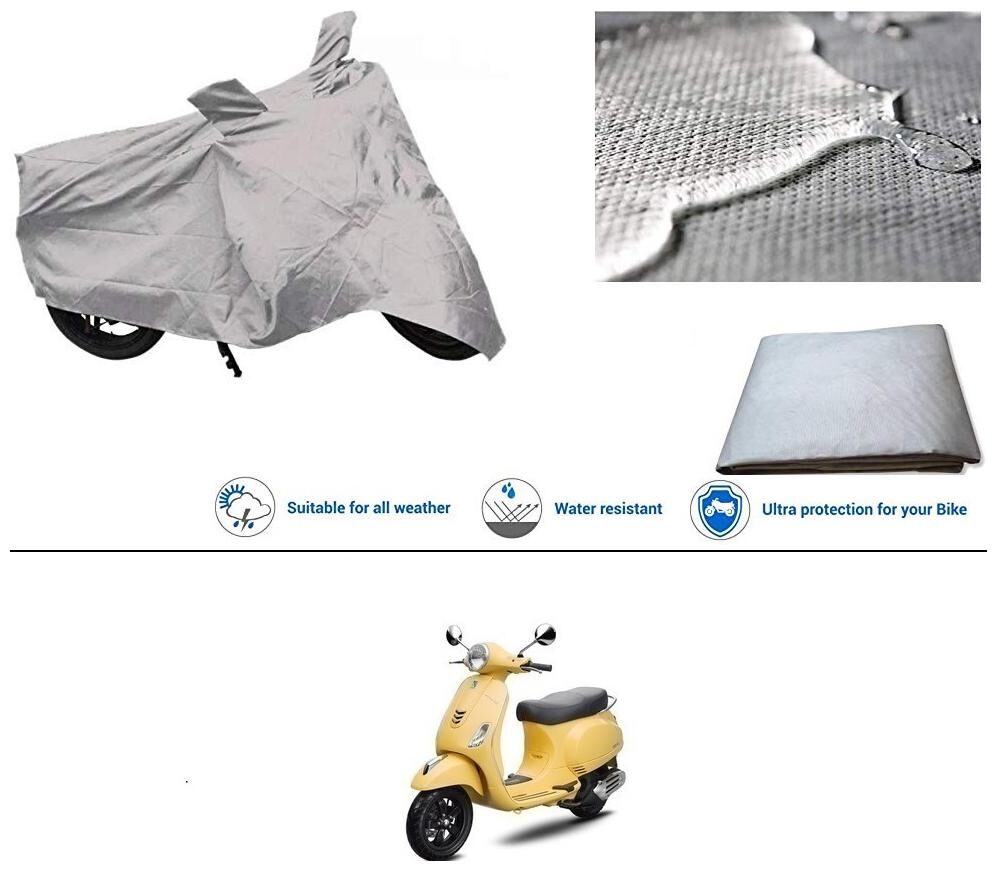Ronish 100 Waterproof Heavy Quality Bike Body Cover for Standard Size Silver for Piaggio Vespa
Ronish 100 Waterproof Heavy Quality Bike Body Cover for Standard Size Silver for Piaggio Vespa