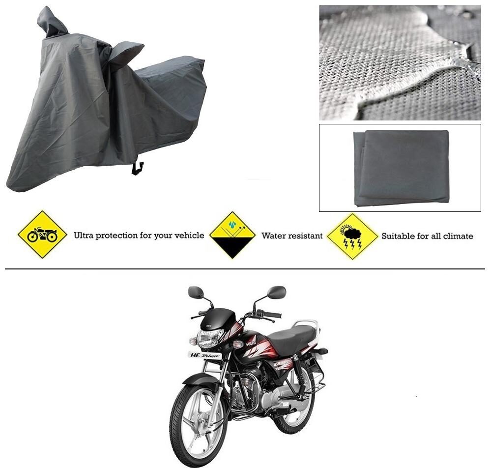 Ronish 100 Waterproof Heavy Quality Bike Body Cover for Standard Size Grey for Hero HF
Ronish 100 Waterproof Heavy Quality Bike Body Cover for Standard Size Grey for Hero HF