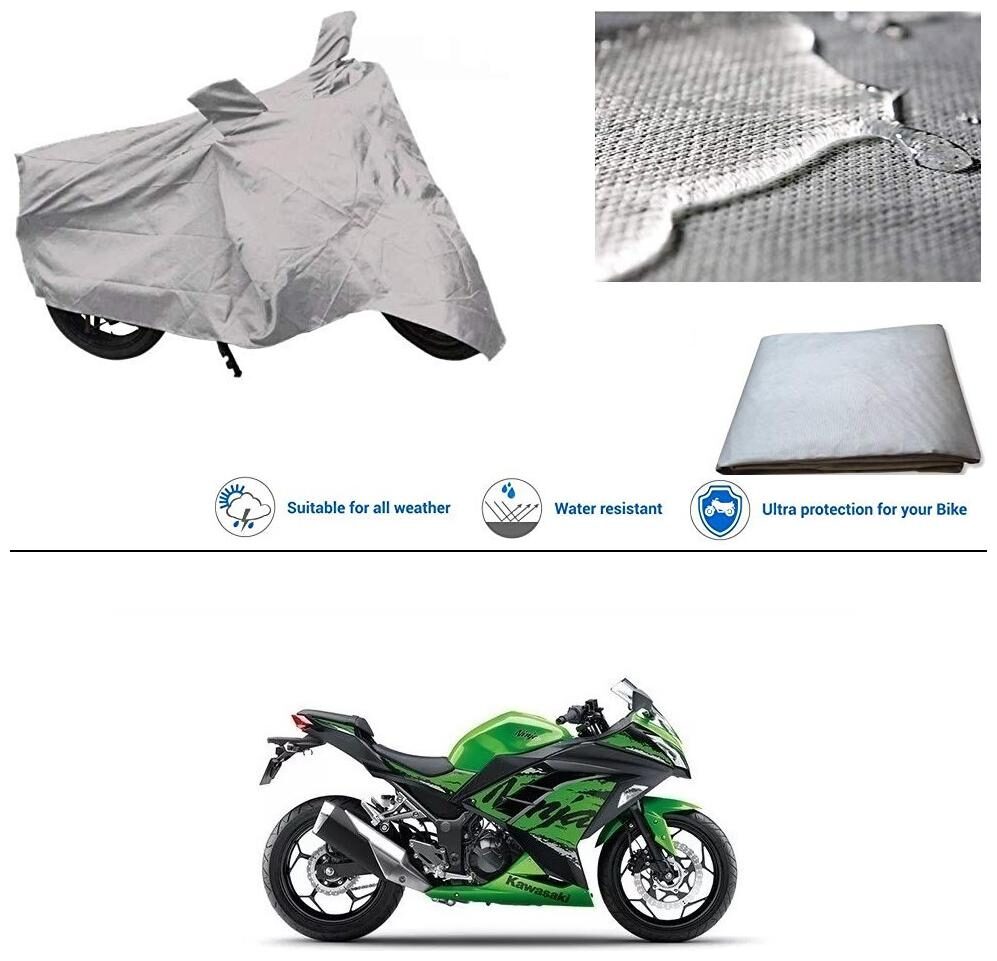 Ronish 100 Waterproof Heavy Quality Bike Body Cover for Standard Size Silver for Kawasaki Ninja 300
Ronish 100 Waterproof Heavy Quality Bike Body Cover for Standard Size Silver for Kawasaki Ninja 300