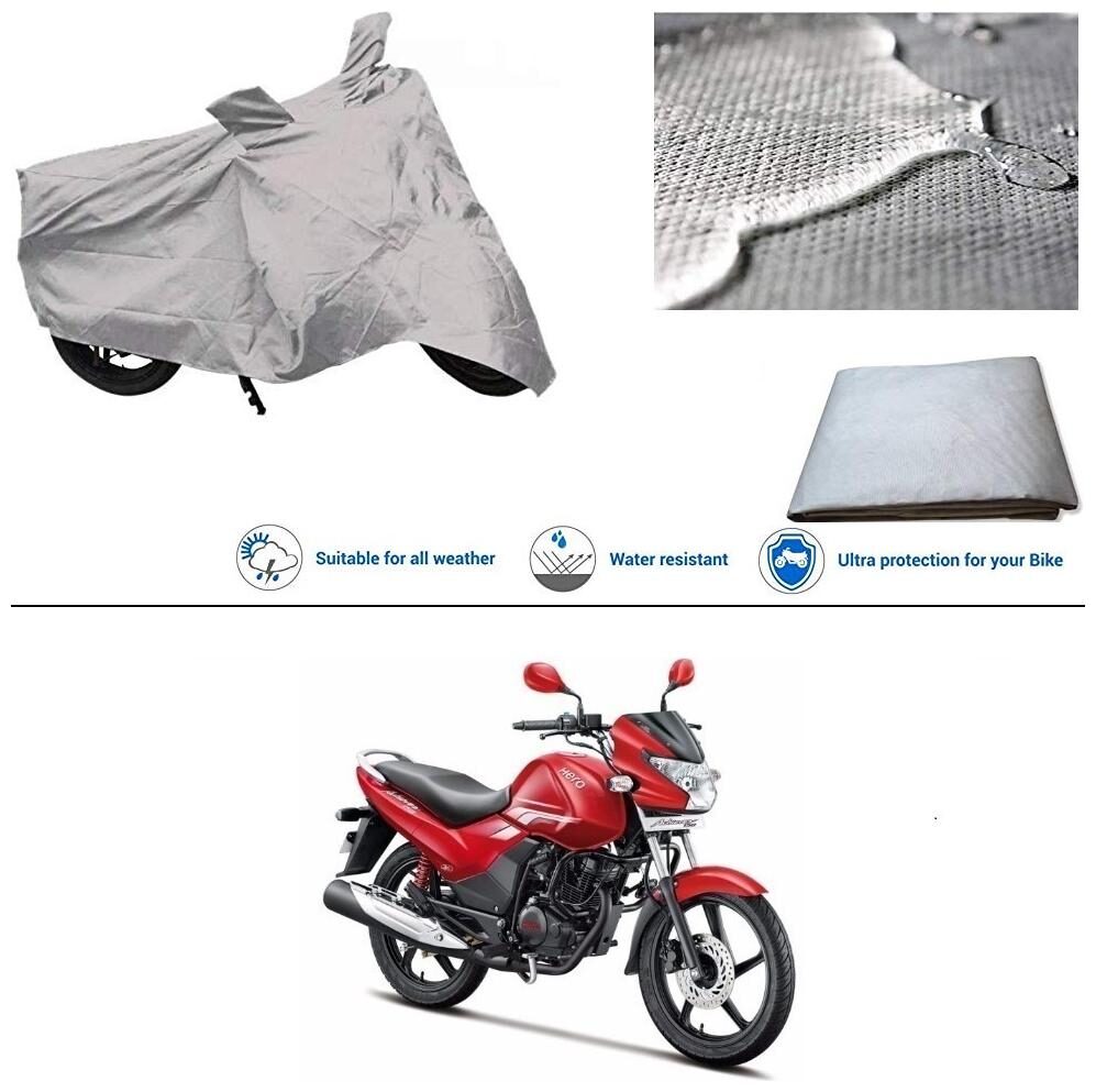 Ronish 100 Waterproof Heavy Quality Bike Body Cover for Standard Size Silver for Hero Achiever
Ronish 100 Waterproof Heavy Quality Bike Body Cover for Standard Size Silver for Hero Achiever
