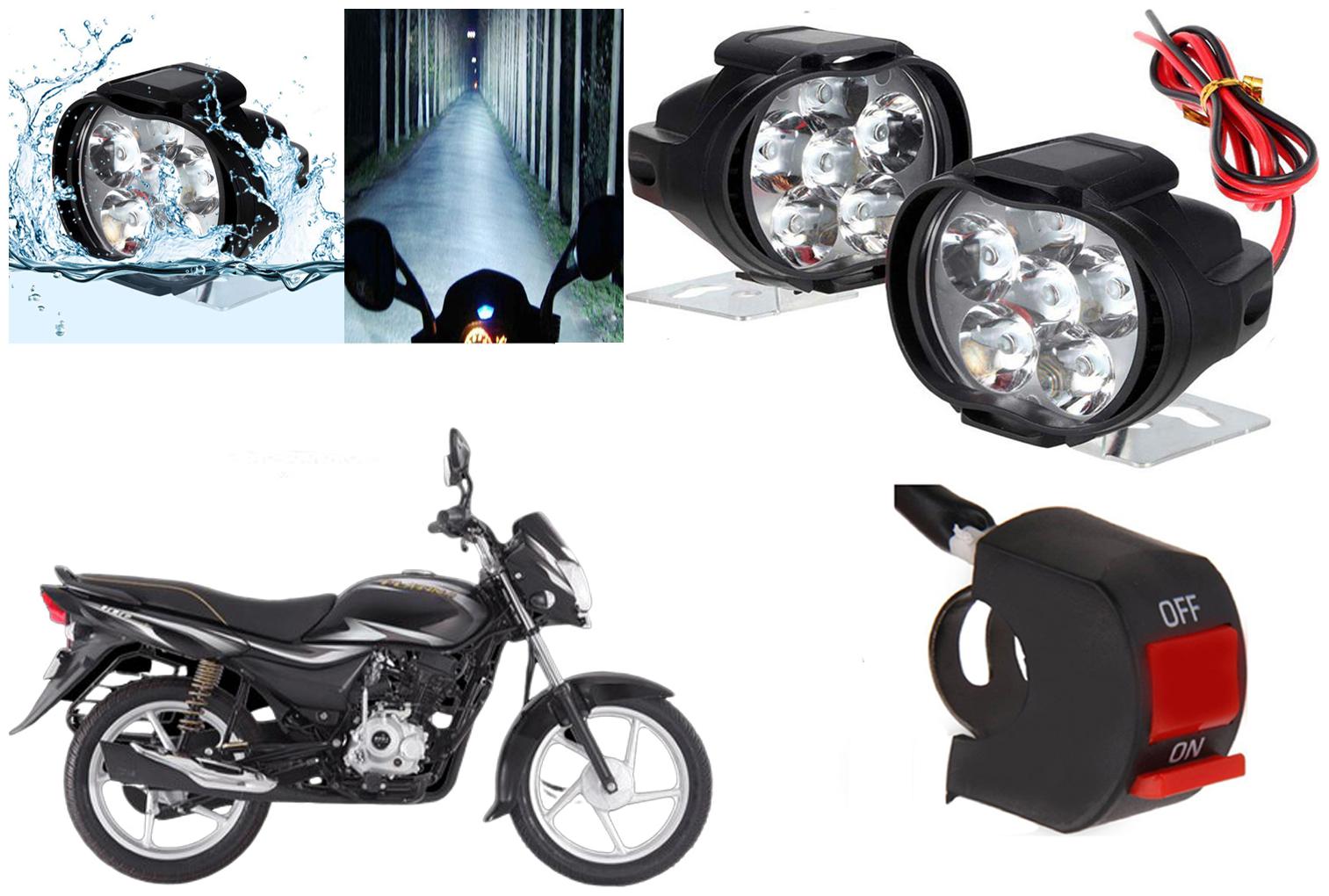 SHOP4U 6 LED Shilon Fog Light Head Lamp for Bajaj Platina 100 (Set of 2 Free On Off Switch)
SHOP4U 6 LED Shilon Fog Light Head Lamp for Bajaj Platina 100 (Set of 2 Free On Off Switch)