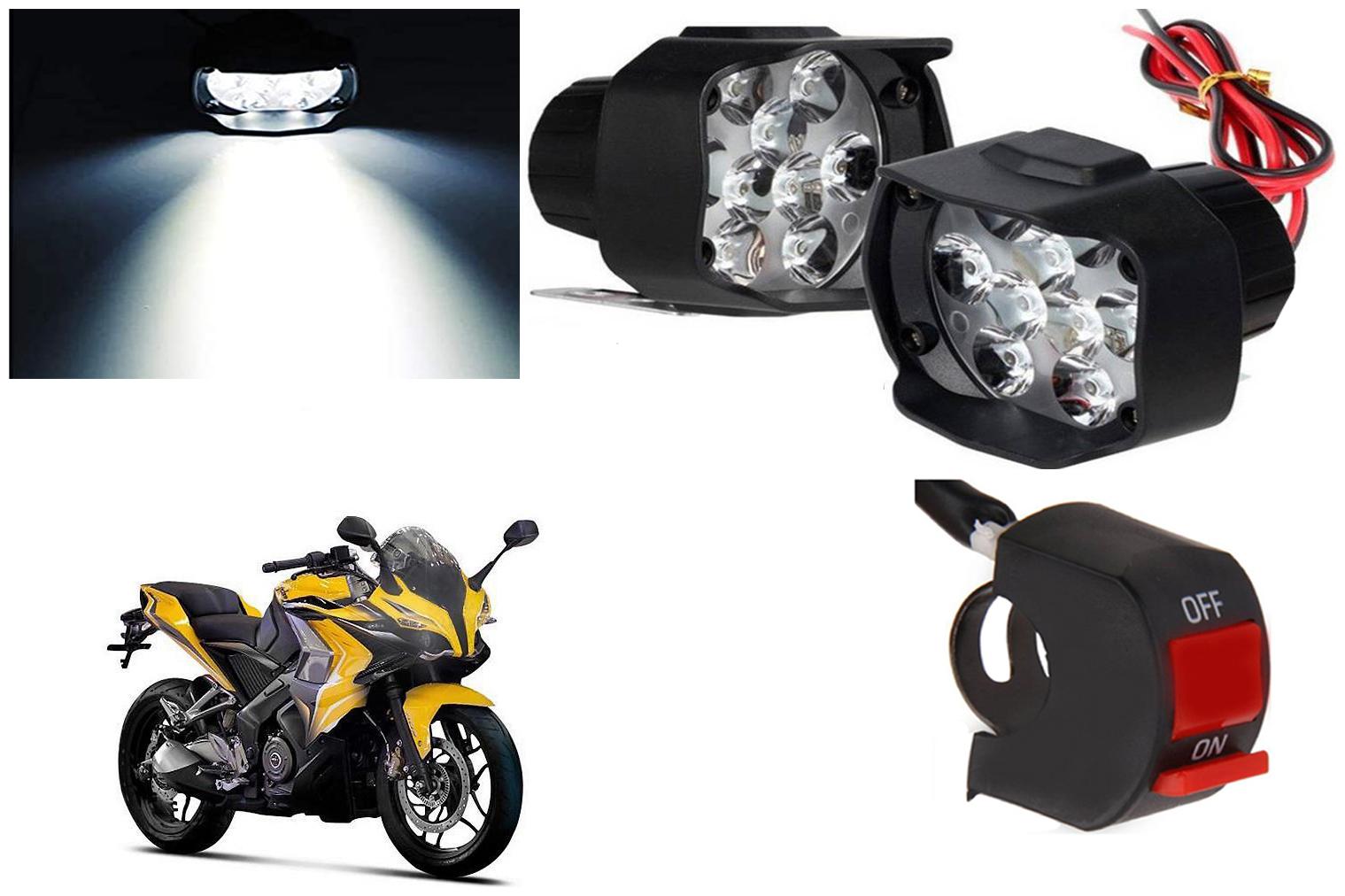 SHOP4U 9 LED Fog Light Head Lamp for Bajaj Pulsar SS400 (Set of 2 Free On Off Switch)
SHOP4U 9 LED Fog Light Head Lamp for Bajaj Pulsar SS400 (Set of 2 Free On Off Switch)