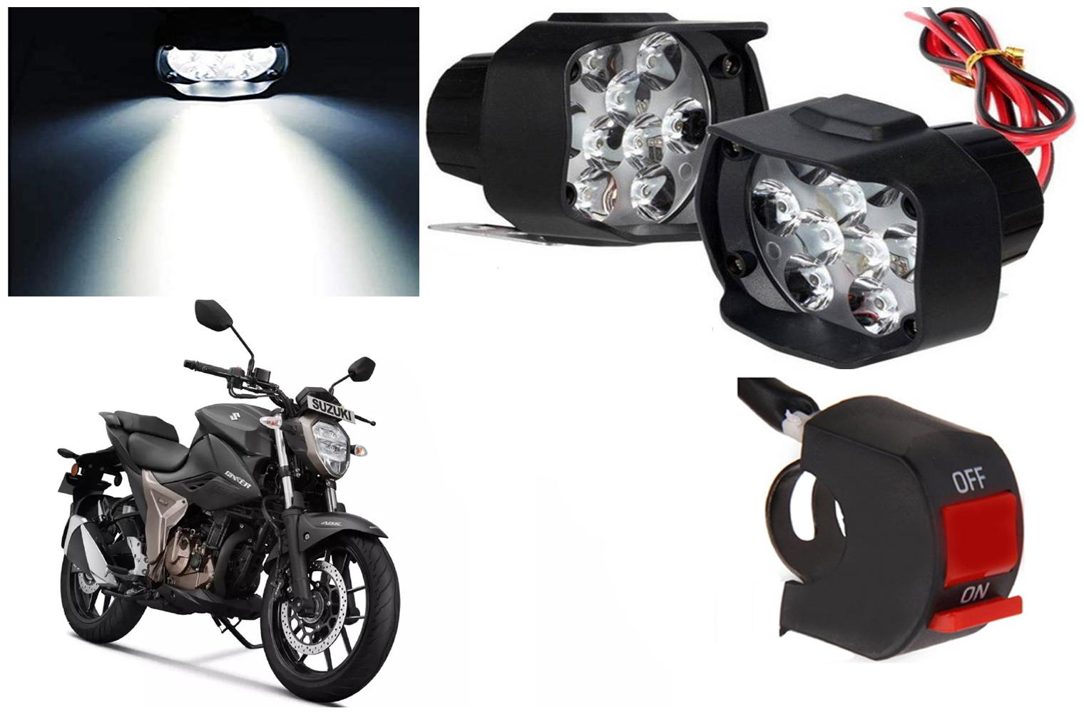 SHOP4U 9 LED Fog Light Head Lamp for Suzuki Gixxer 250 BS6 (Set of 2 Free On Off Switch)
SHOP4U 9 LED Fog Light Head Lamp for Suzuki Gixxer 250 BS6 (Set of 2 Free On Off Switch)