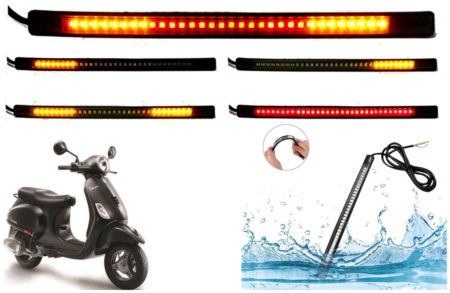 SHOP4U Brake Stop Turn Signal 48 SMD Flexible LED Strip Tail Light for Piaggio Vespa Urban Club
SHOP4U Brake Stop Turn Signal 48 SMD Flexible LED Strip Tail Light for Piaggio Vespa Urban Club