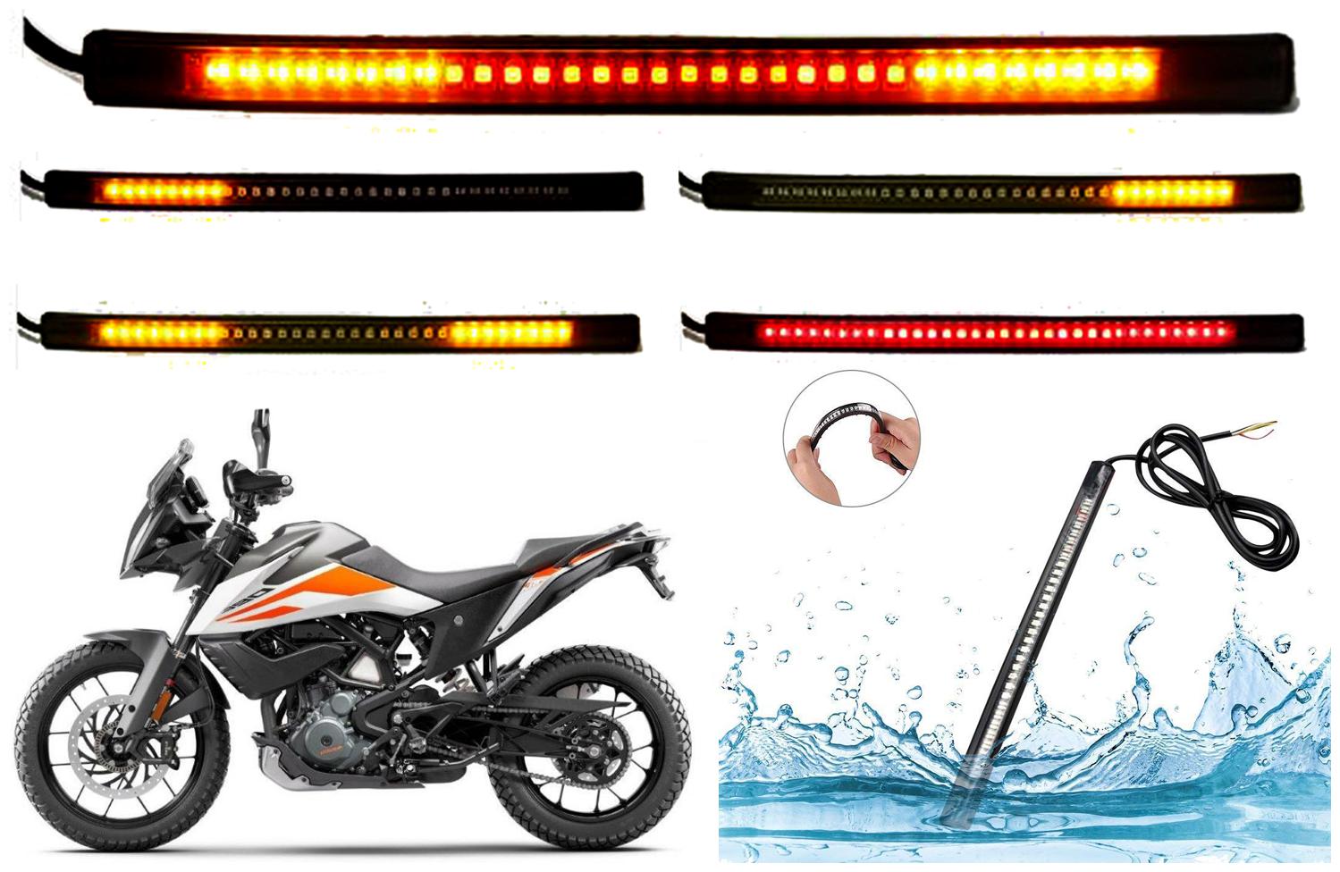 SHOP4U Brake Stop Turn Signal 48 SMD Flexible LED Strip Tail Light for KTM 390 Adventure
SHOP4U Brake Stop Turn Signal 48 SMD Flexible LED Strip Tail Light for KTM 390 Adventure