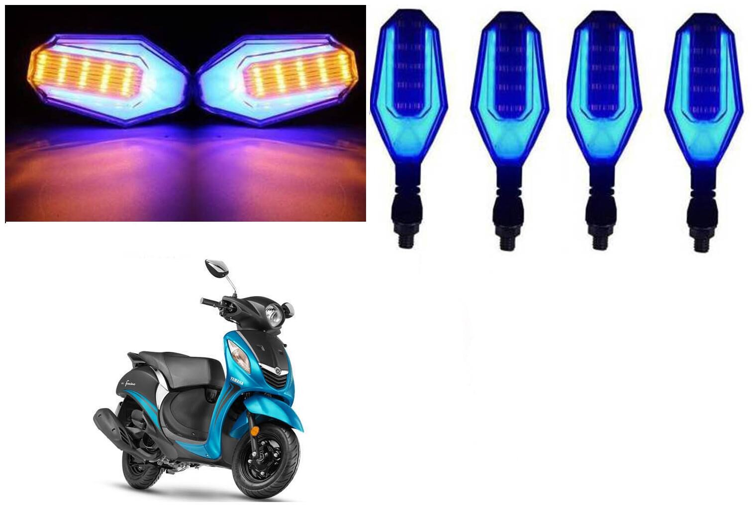 SHOP4U Front Side Rear U Shape Dual Color DRL Indicator Light for Yamaha Fascino ( Blue Yellow Pack of 4 )
SHOP4U Front Side Rear U Shape Dual Color DRL Indicator Light for Yamaha Fascino ( Blue Yellow Pack of 4 )
