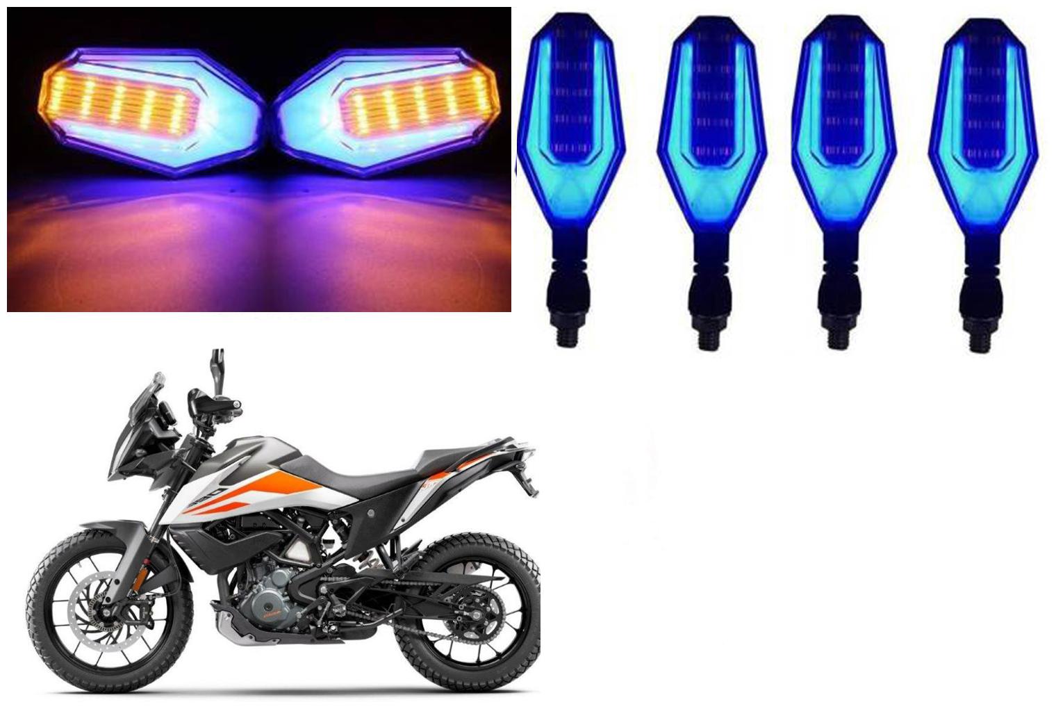 SHOP4U Front Side Rear U Shape Dual Color DRL Indicator Light for KTM 390 Adventure ( Blue Yellow Pack of 4 )
SHOP4U Front Side Rear U Shape Dual Color DRL Indicator Light for KTM 390 Adventure ( Blue Yellow Pack of 4 )
