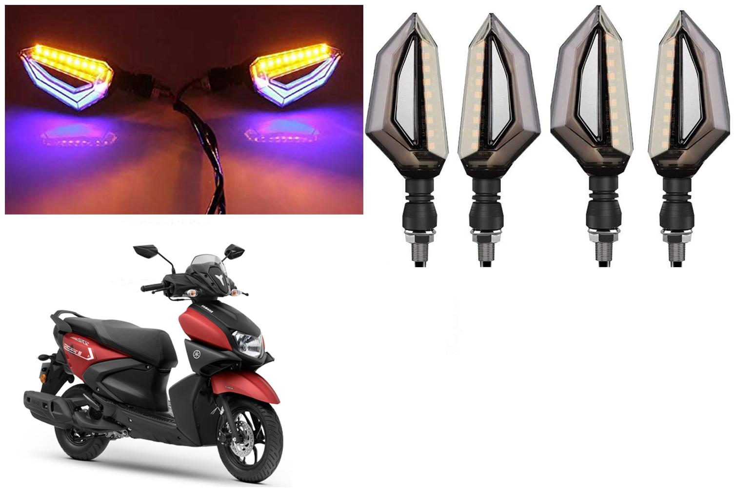 SHOP4U Front Side Rear D Shape Dual Color DRL Indicator Light for Yamaha RayZR 125 ( Blue Yellow Pack of 4 )
SHOP4U Front Side Rear D Shape Dual Color DRL Indicator Light for Yamaha RayZR 125 ( Blue Yellow Pack of 4 )