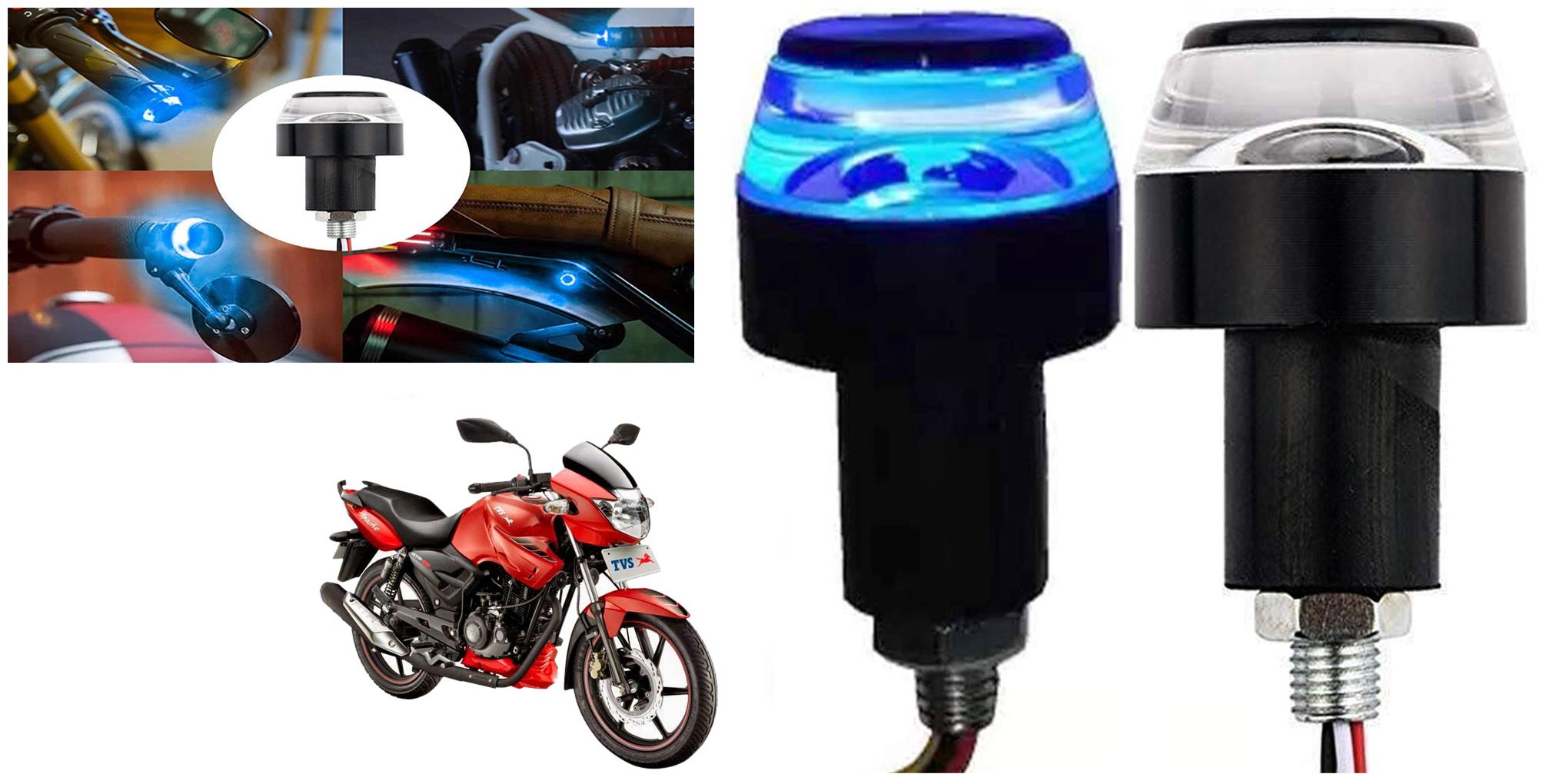 SHOP4U Handlebar LED Turn Signal Handelbar Dual Bulb for TVS Apache RTR 160 ( White and Blue 2 PCs )
SHOP4U Handlebar LED Turn Signal Handelbar Dual Bulb for TVS Apache RTR 160 ( White and Blue 2 PCs )