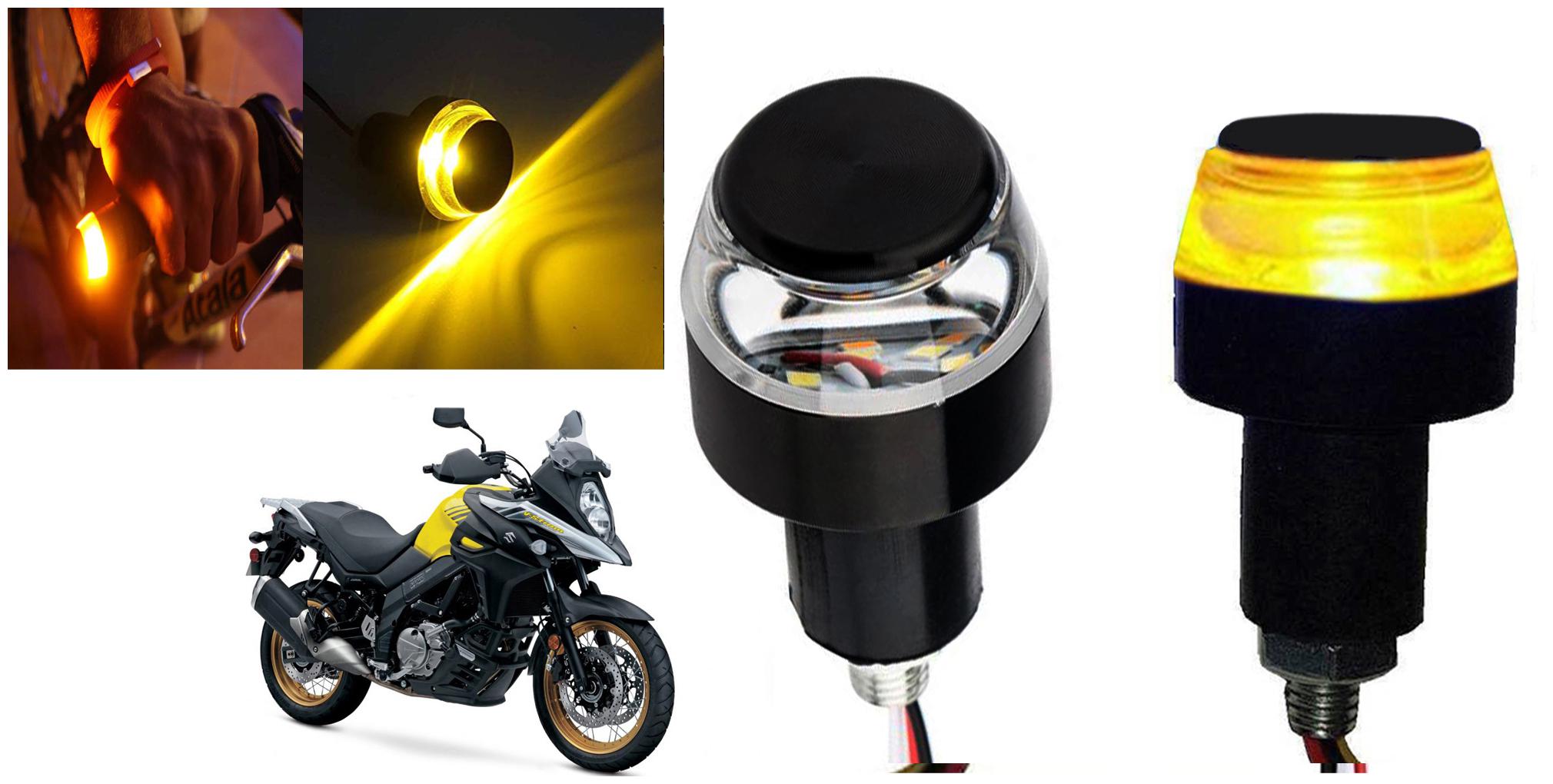 SHOP4U Handlebar LED Turn Signal Indicatorn Dual Bulb for Suzuki V Storm ( White and Yellow 2 PCs )
SHOP4U Handlebar LED Turn Signal Indicatorn Dual Bulb for Suzuki V Storm ( White and Yellow 2 PCs )