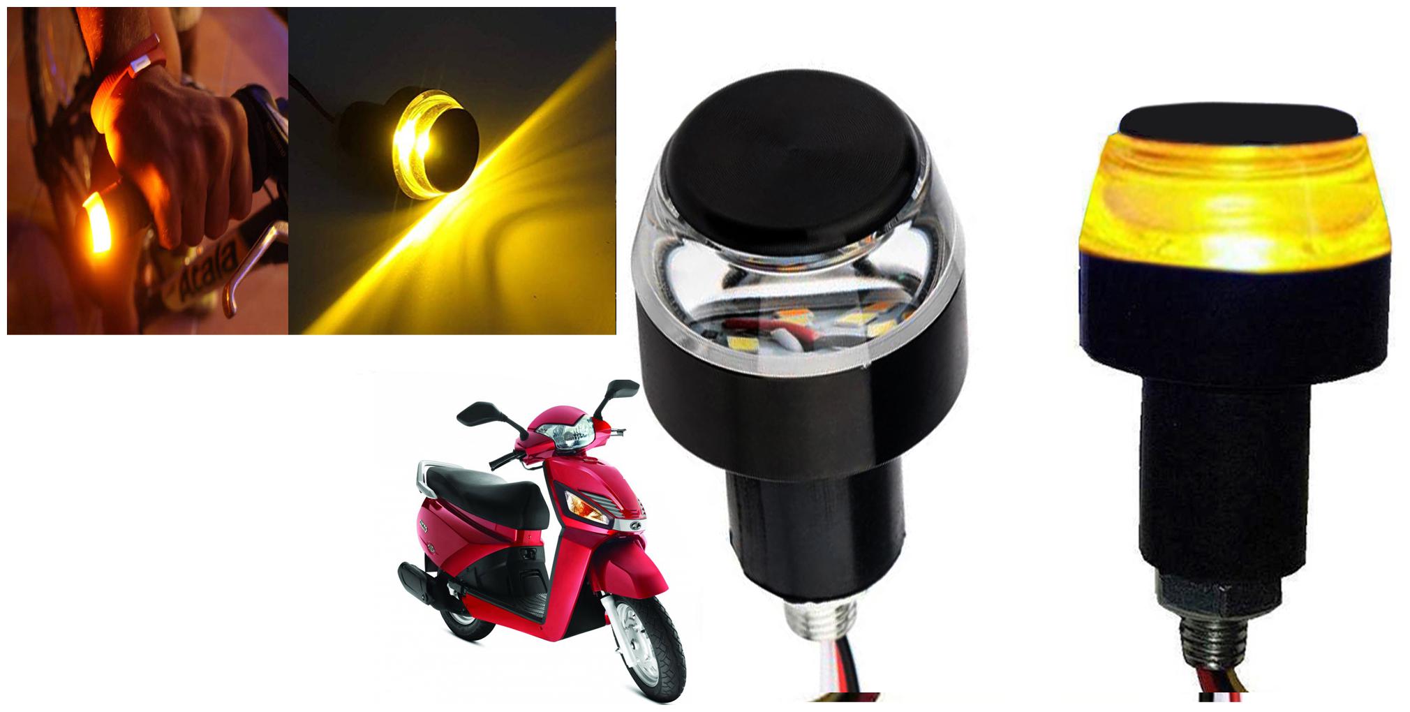 SHOP4U Handlebar LED Turn Signal Indicatorn Dual Bulb for Mahindra Gusto ( White and Yellow 2 PCs )
SHOP4U Handlebar LED Turn Signal Indicatorn Dual Bulb for Mahindra Gusto ( White and Yellow 2 PCs )