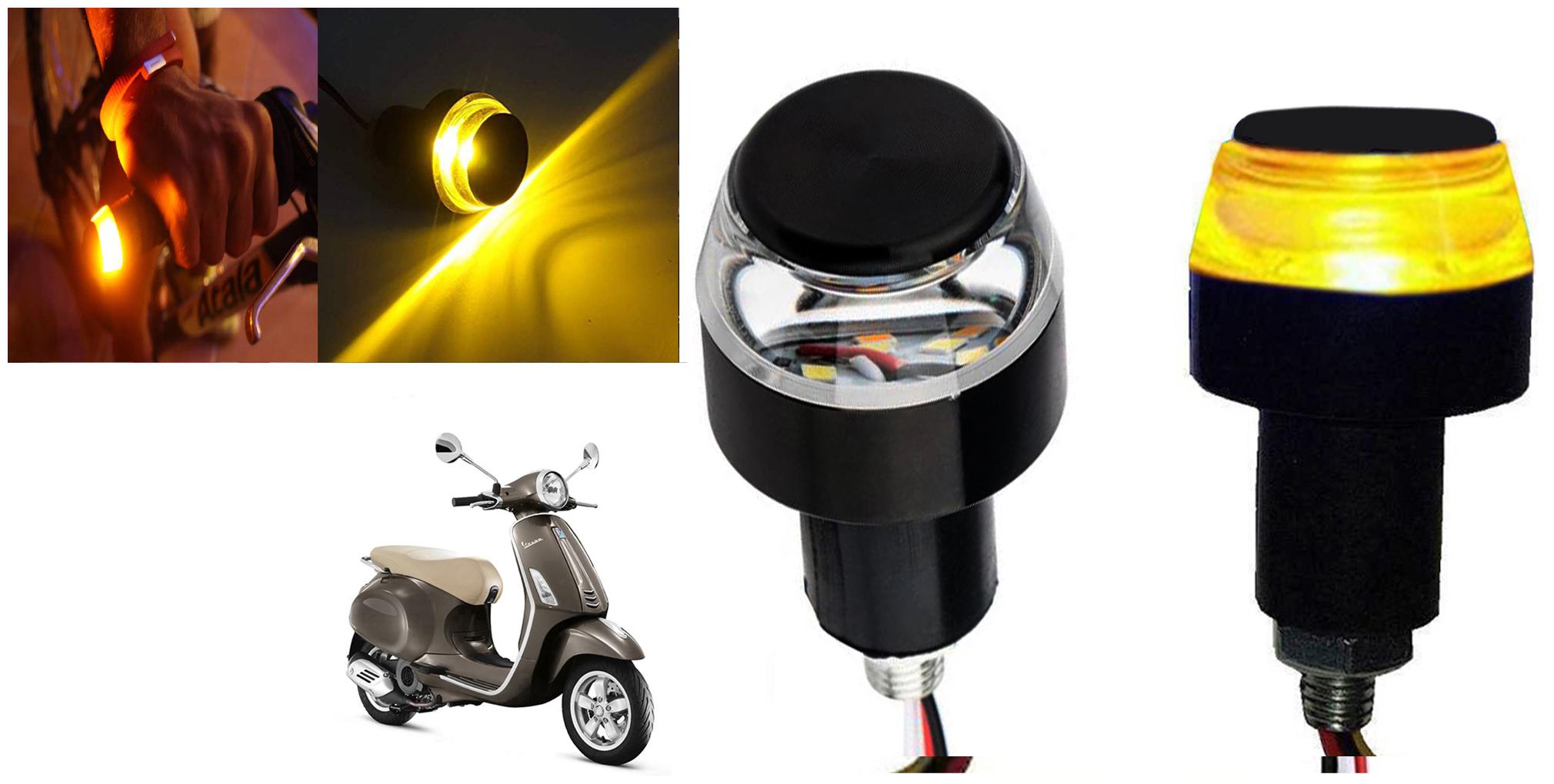 SHOP4U Handlebar LED Turn Signal Indicatorn Dual Bulb for Piaggio Vespa SXL 150 ( White and Yellow 2 PCs )
SHOP4U Handlebar LED Turn Signal Indicatorn Dual Bulb for Piaggio Vespa SXL 150 ( White and Yellow 2 PCs )