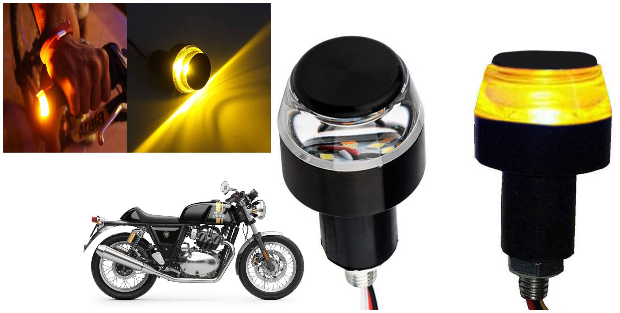 SHOP4U Handlebar LED Turn Signal Indicatorn Dual Bulb for Royal Enfield Continental STD ( White and Yellow 2 PCs )
SHOP4U Handlebar LED Turn Signal Indicatorn Dual Bulb for Royal Enfield Continental STD ( White and Yellow 2 PCs )