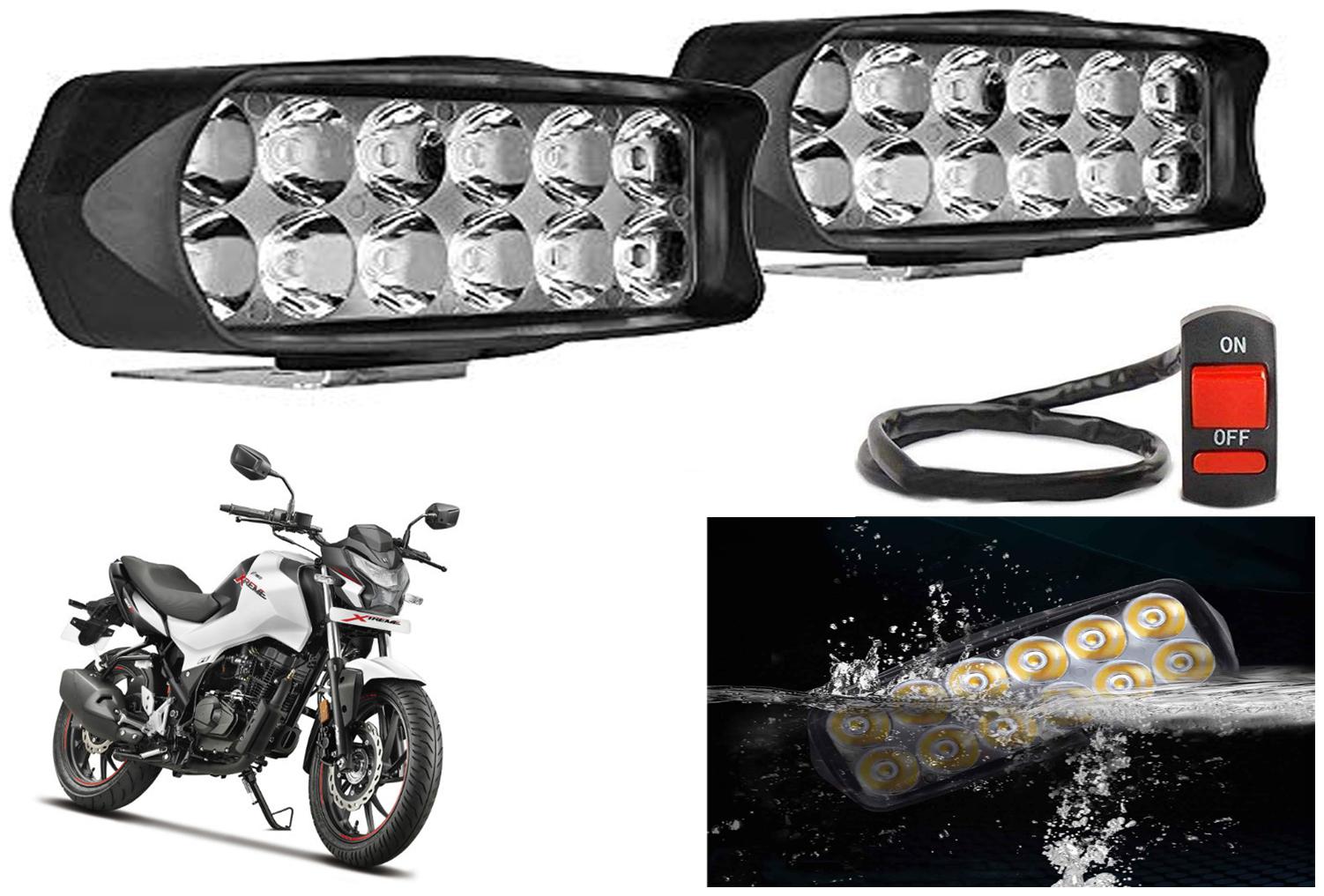 SHOP4U L22 Waterproof 12 LED Fog Light Head Lamp for Hero Xtreme 160R (Set of 2 Free On Off Switch)
SHOP4U L22 Waterproof 12 LED Fog Light Head Lamp for Hero Xtreme 160R (Set of 2 Free On Off Switch)