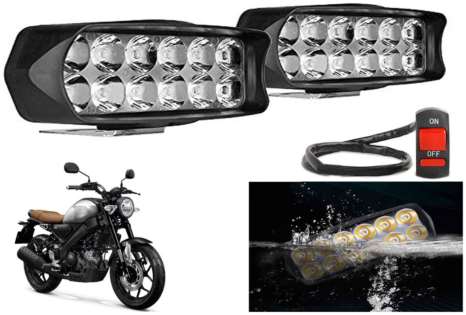 SHOP4U L22 Waterproof 12 LED Fog Light Head Lamp for Yamaha XSR155 (Set of 2 Free On Off Switch)
SHOP4U L22 Waterproof 12 LED Fog Light Head Lamp for Yamaha XSR155 (Set of 2 Free On Off Switch)