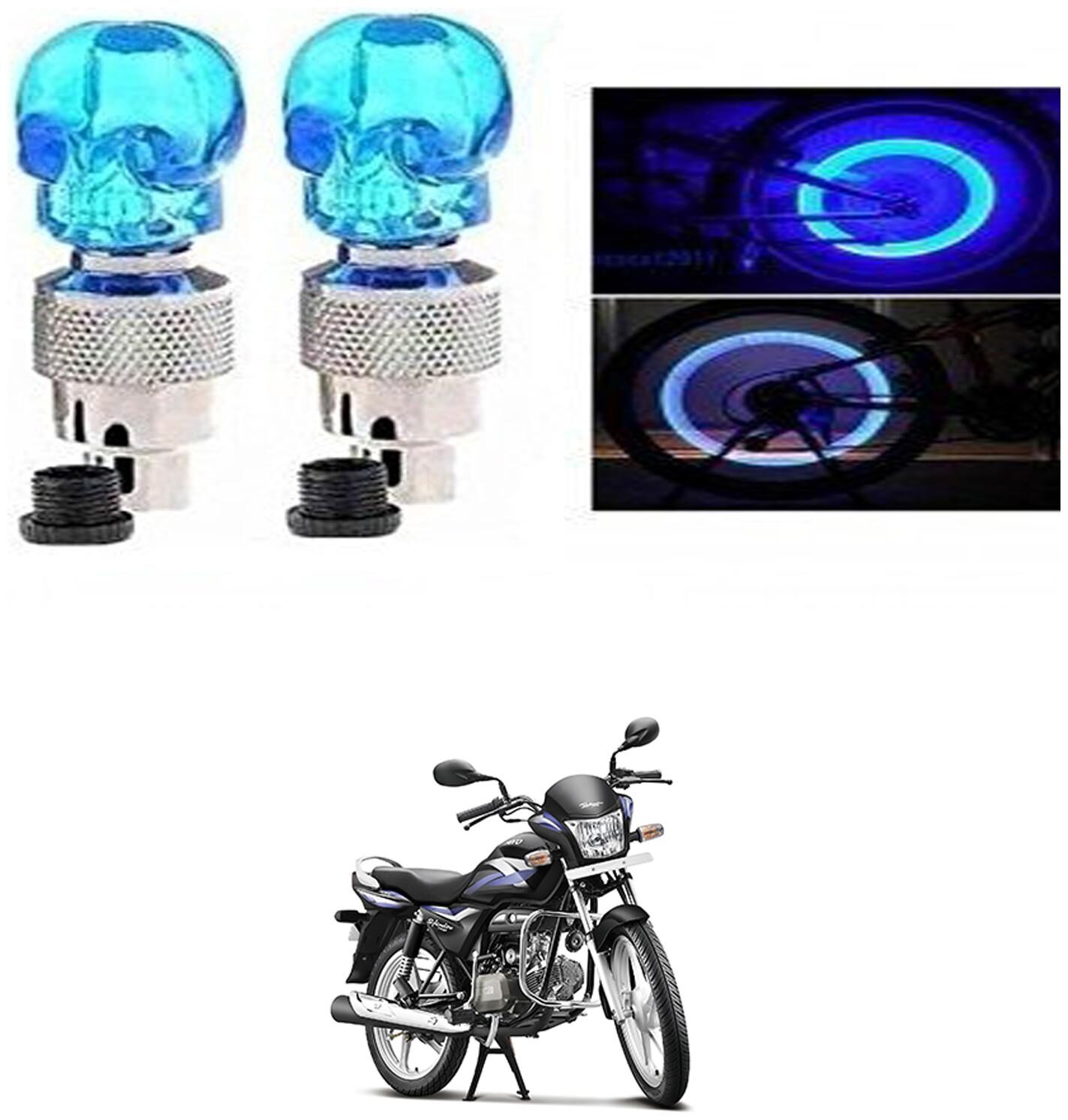 SHOP4U Skull Wheel Tyre Light With Motion Sensor for Hero Splendor Pro (Blue Pack of 2 )
SHOP4U Skull Wheel Tyre Light With Motion Sensor for Hero Splendor Pro (Blue Pack of 2 )
