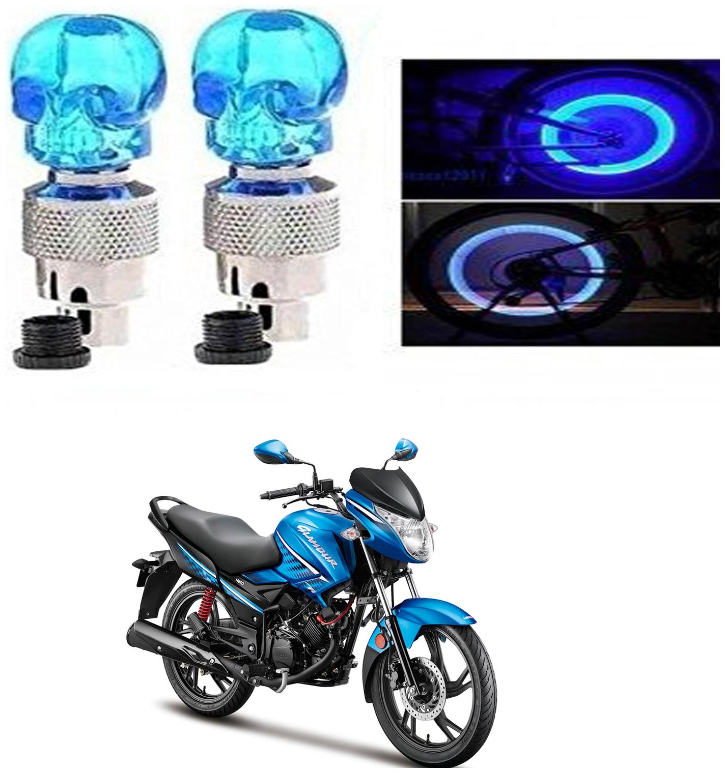 SHOP4U Skull Wheel Tyre Light With Motion Sensor for Hero Glamour (Blue Pack of 2 )
SHOP4U Skull Wheel Tyre Light With Motion Sensor for Hero Glamour (Blue Pack of 2 )