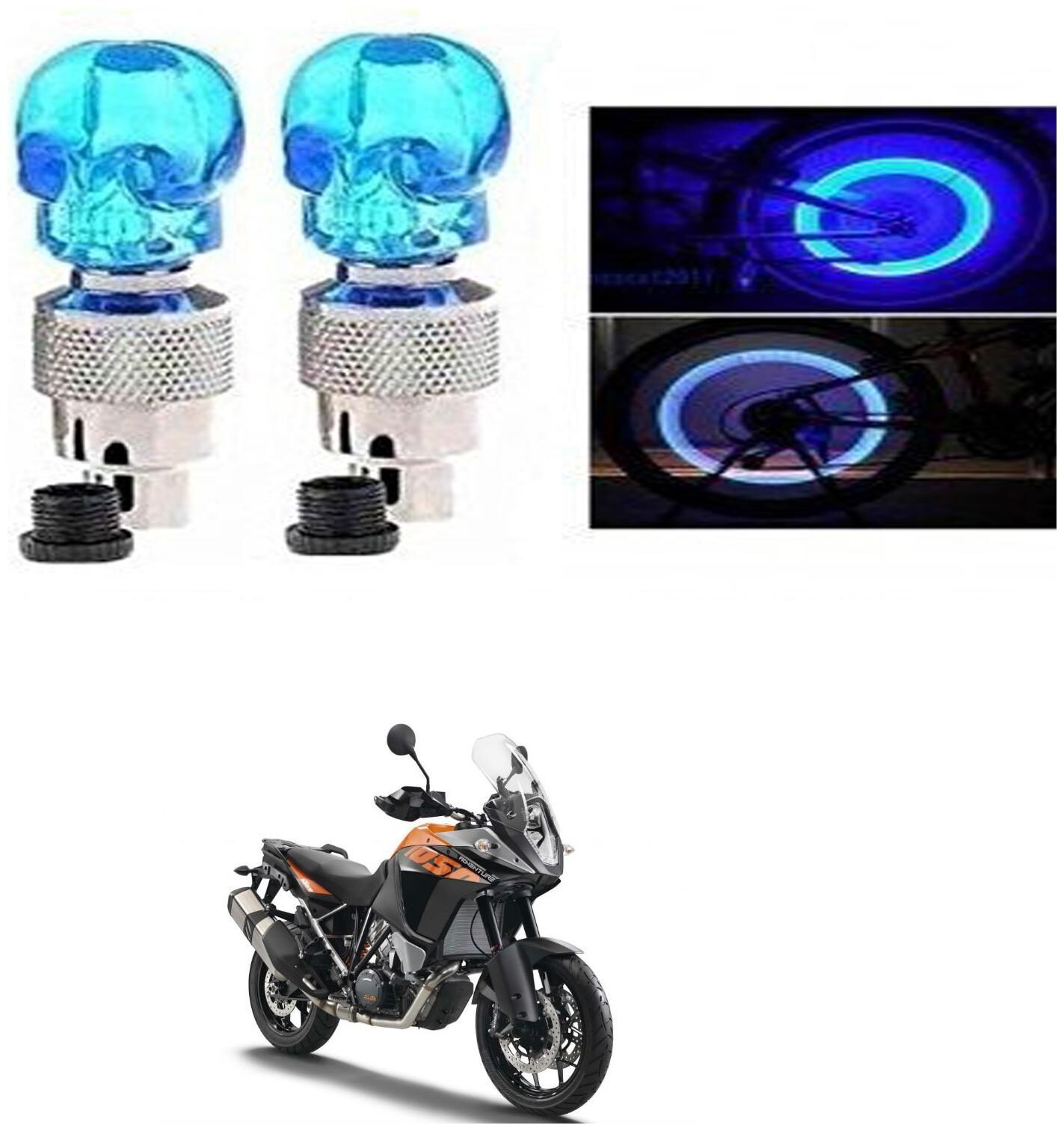SHOP4U Skull Wheel Tyre Light With Motion Sensor for KTM Adventure 150 (Blue Pack of 2 )
SHOP4U Skull Wheel Tyre Light With Motion Sensor for KTM Adventure 150 (Blue Pack of 2 )